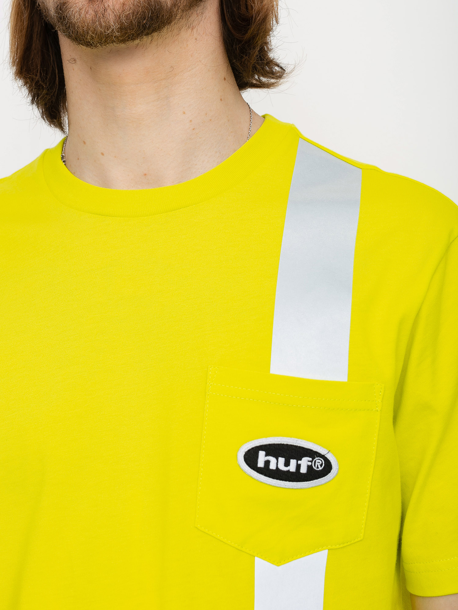 T-shirt HUF Safety Pocket (safety yellow)