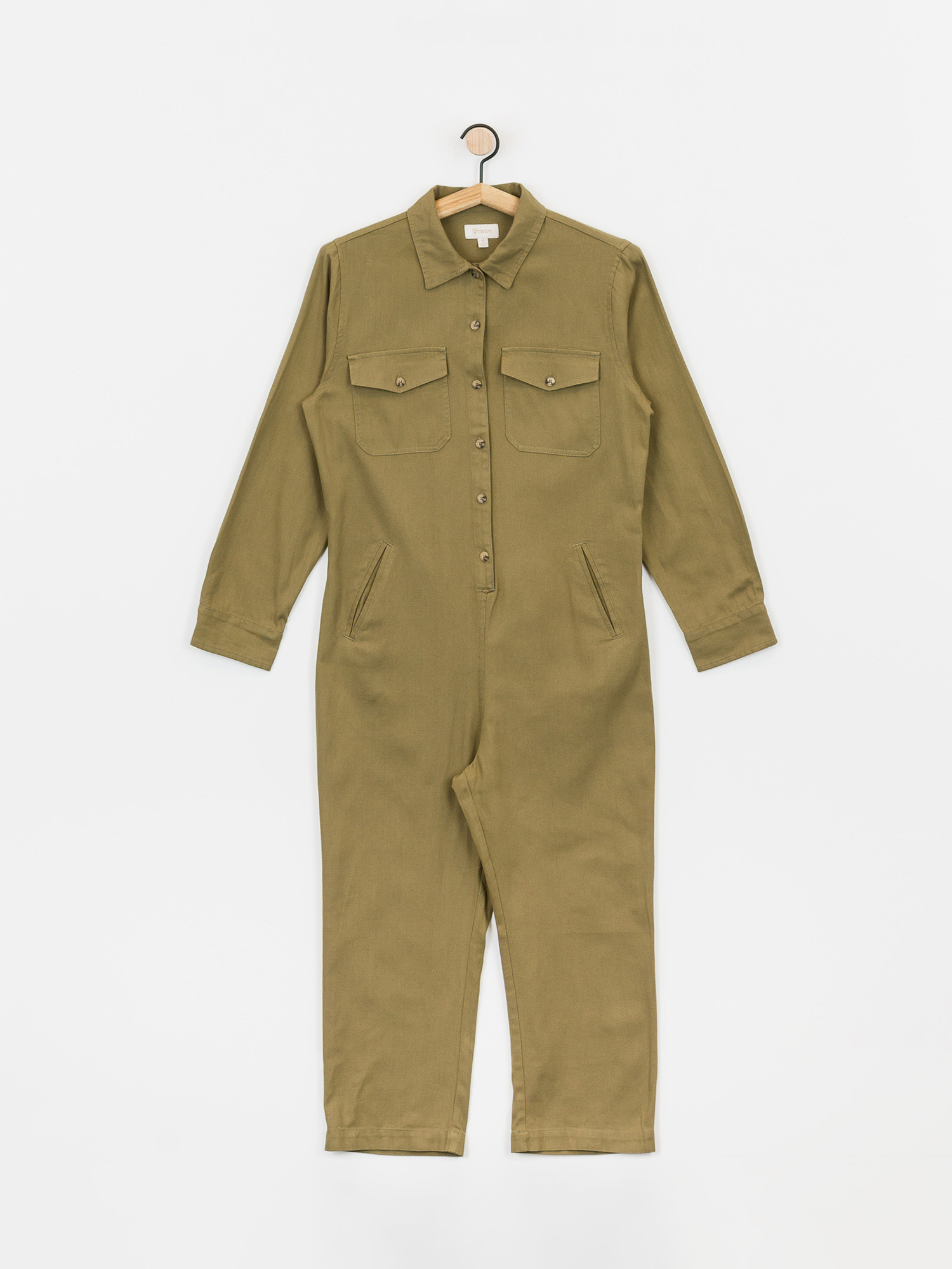 Damski Kombinezon Brixton Melbourne Crop Coverall (washed olive)