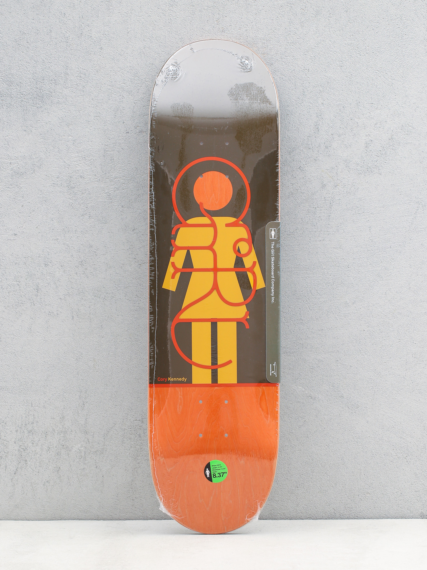 Deck Girl Skateboard Kennedy Og Liner (olive/orange)