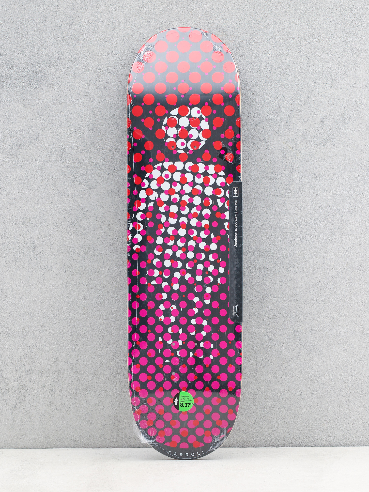Deck Girl Skateboard Carroll Dot Og (black/red)