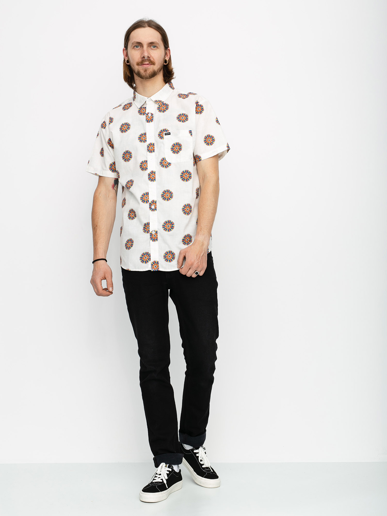 Koszula Brixton Charter Print Wvn (off white/autumn)