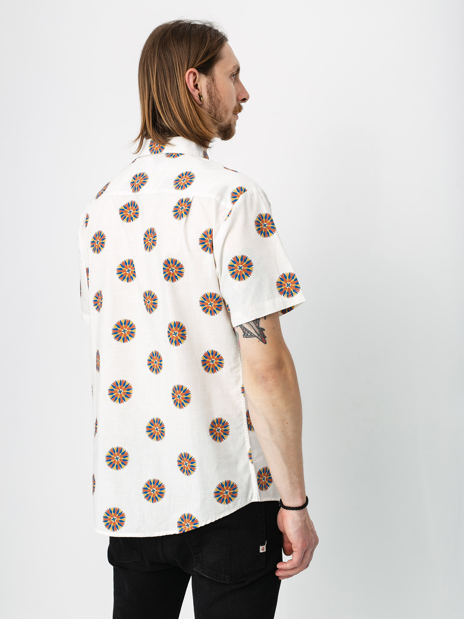 Koszula Brixton Charter Print Wvn (off white/autumn)