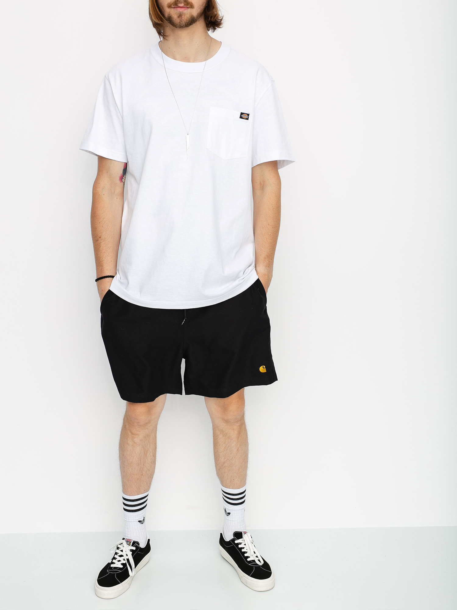 Boardshorty Carhartt WIP Chase Swim (black/gold)
