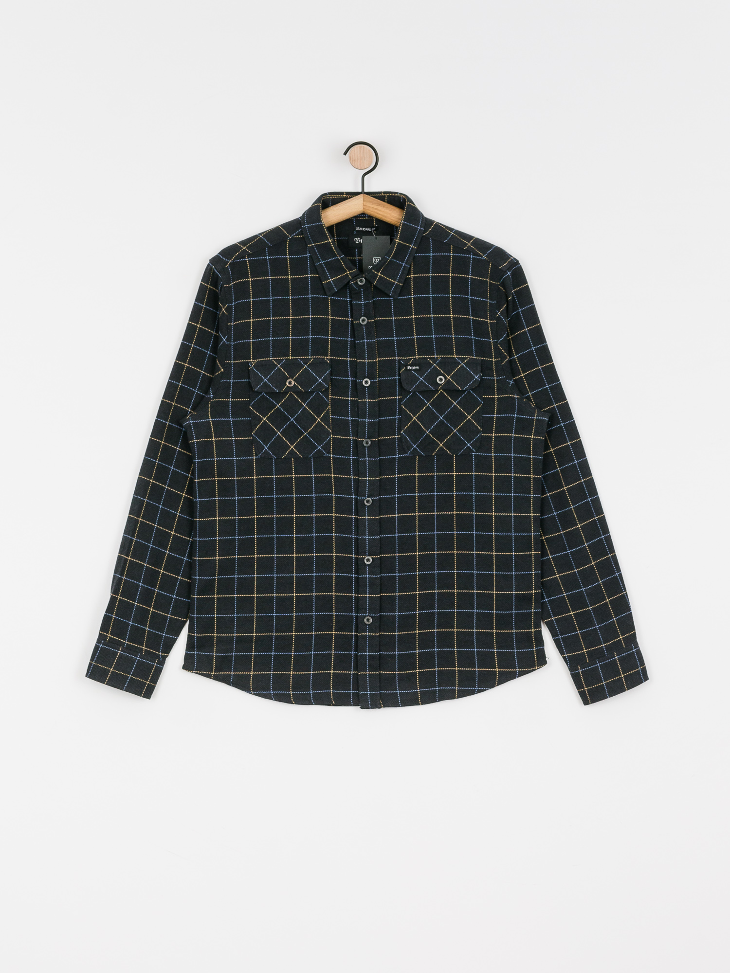 Koszula Brixton Bowery Flannel Ls (washed black/blue)