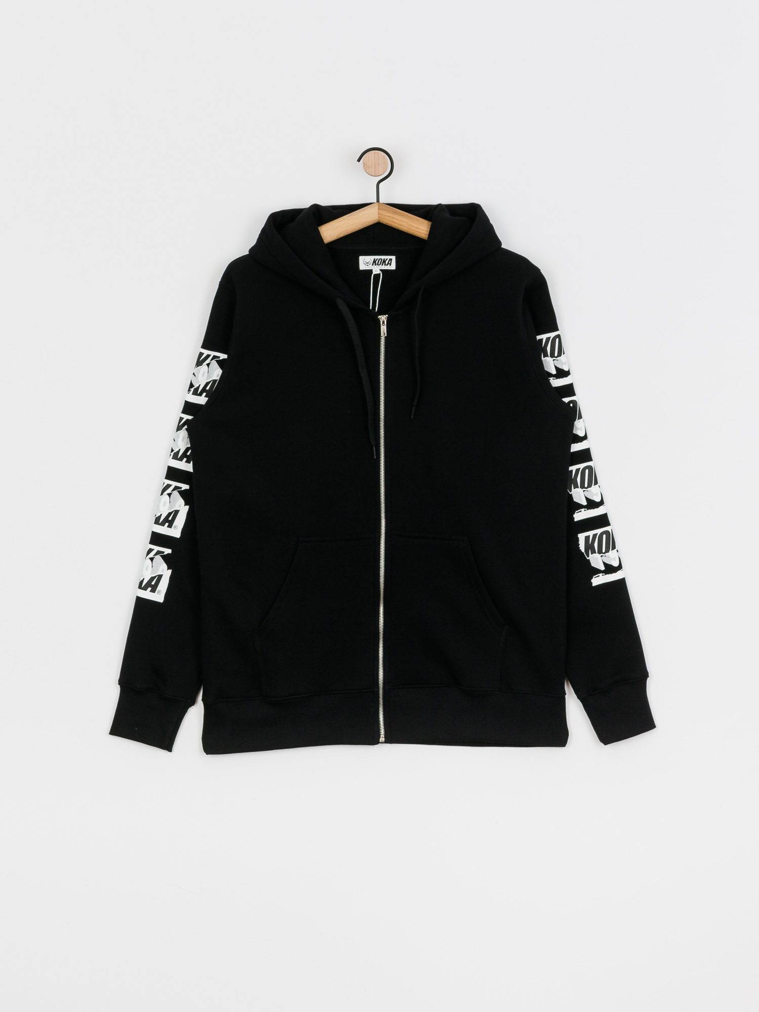Bluza z kapturem Koka Zipper Cut ZHD (black)