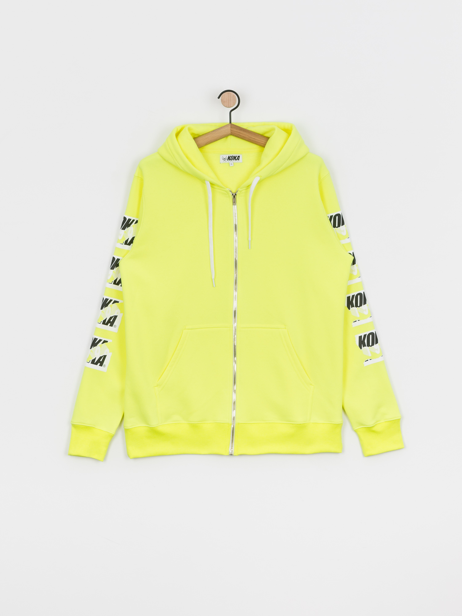 Bluza z kapturem Koka Zipper Cut ZHD (green)