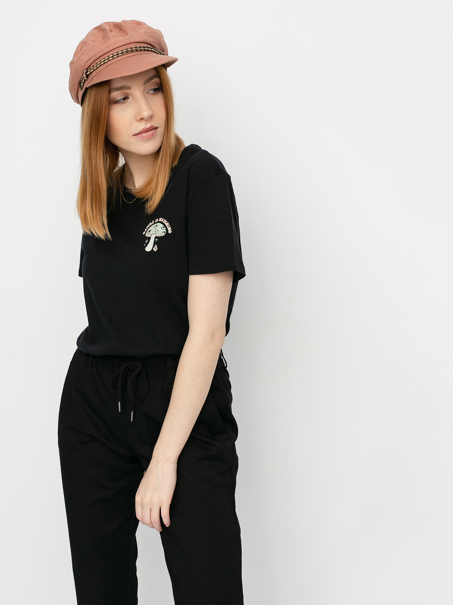 T-shirt Volcom Stoked On Stone Wmn (black)