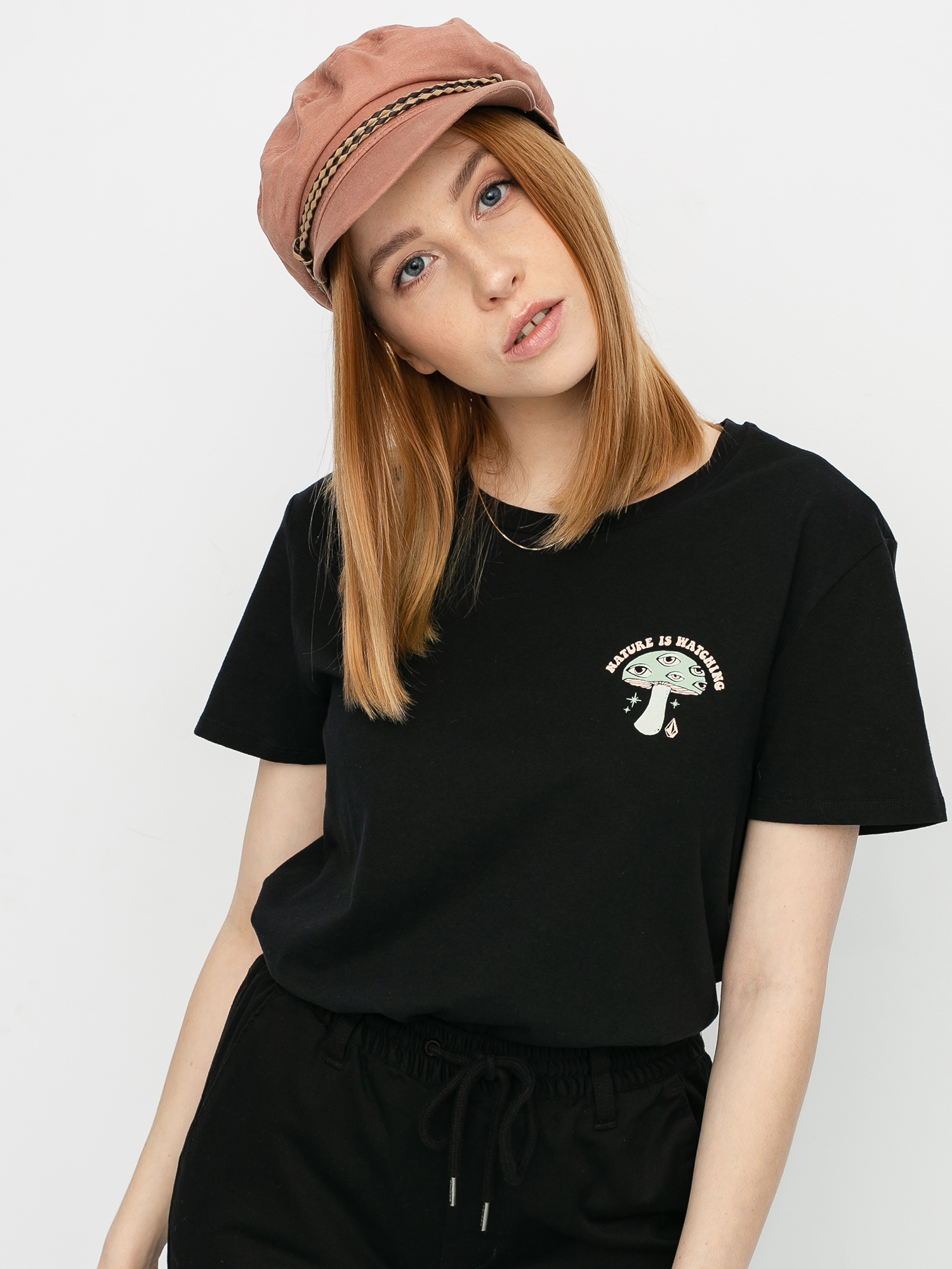 T-shirt Volcom Stoked On Stone Wmn (black)