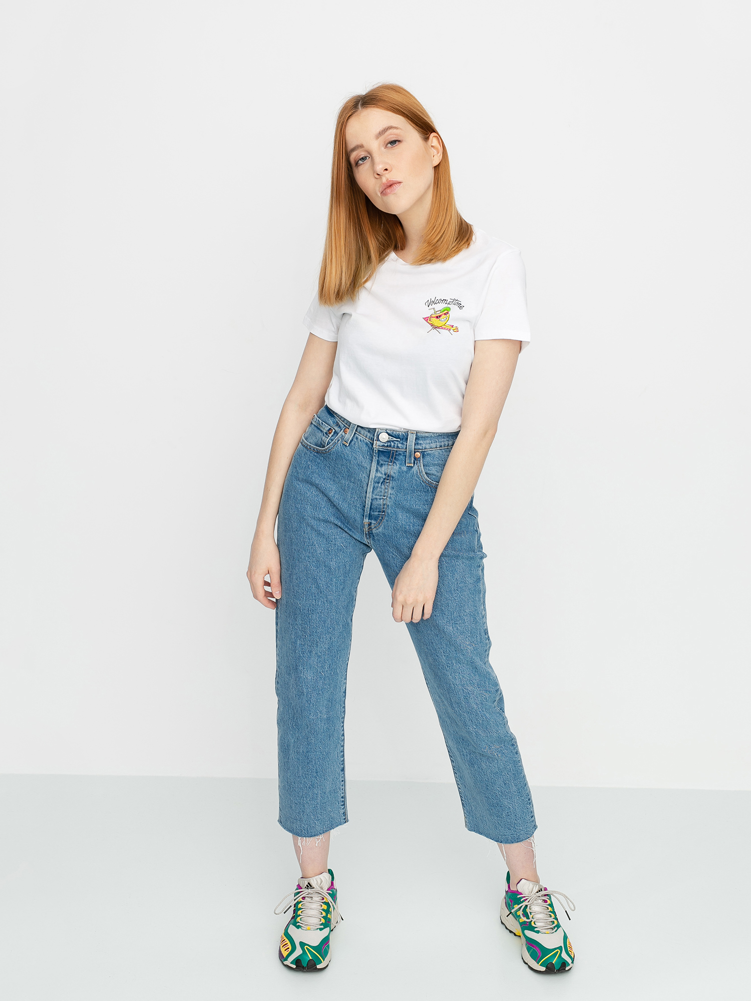 T-shirt Volcom Stoked On Stone Wmn (white)