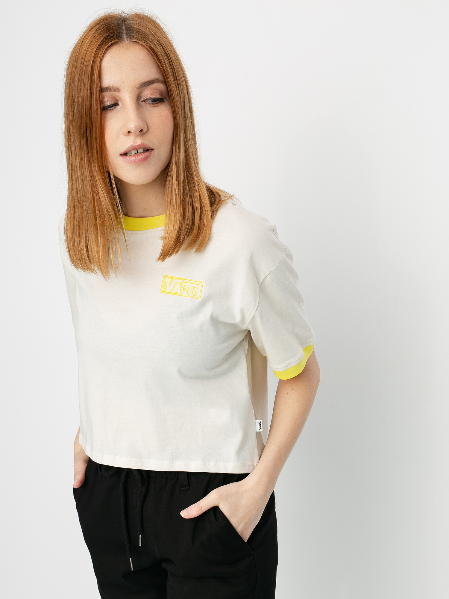 T-shirt Vans Half Tab Wmn (rainy day/lemon tonic)