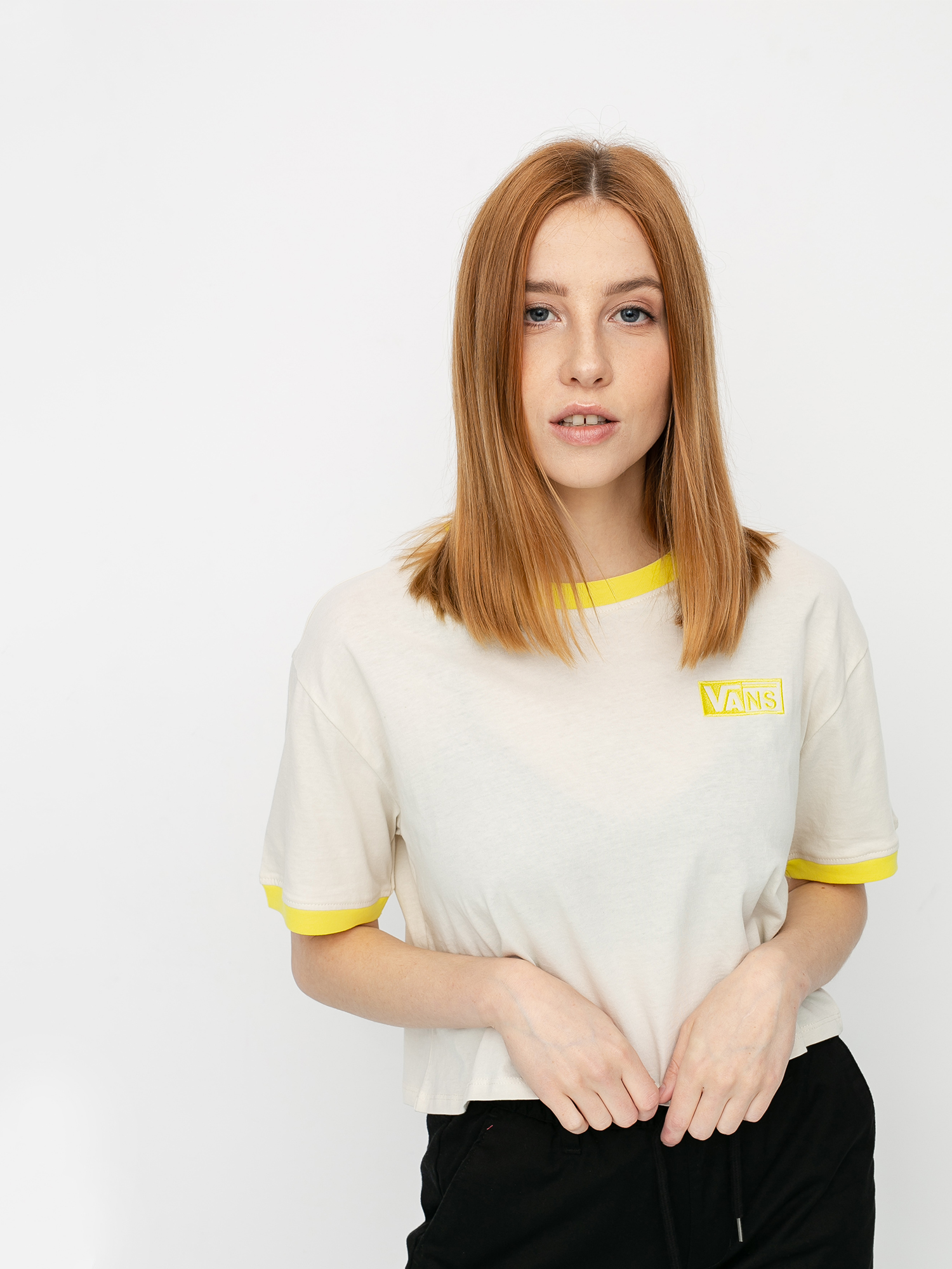 T-shirt Vans Half Tab Wmn (rainy day/lemon tonic)
