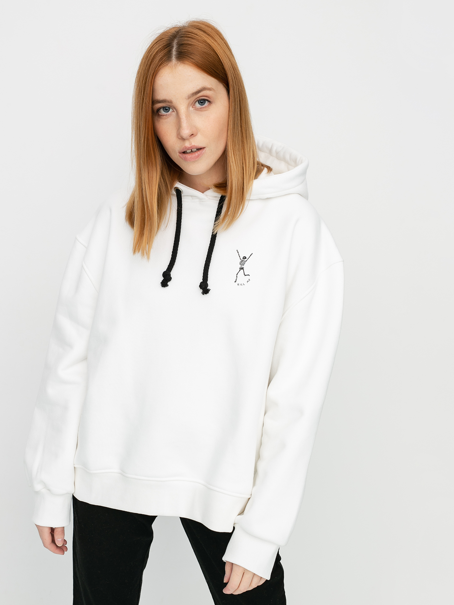 Bluza z kapturem The Hive Kill Me HD Wmn (white)