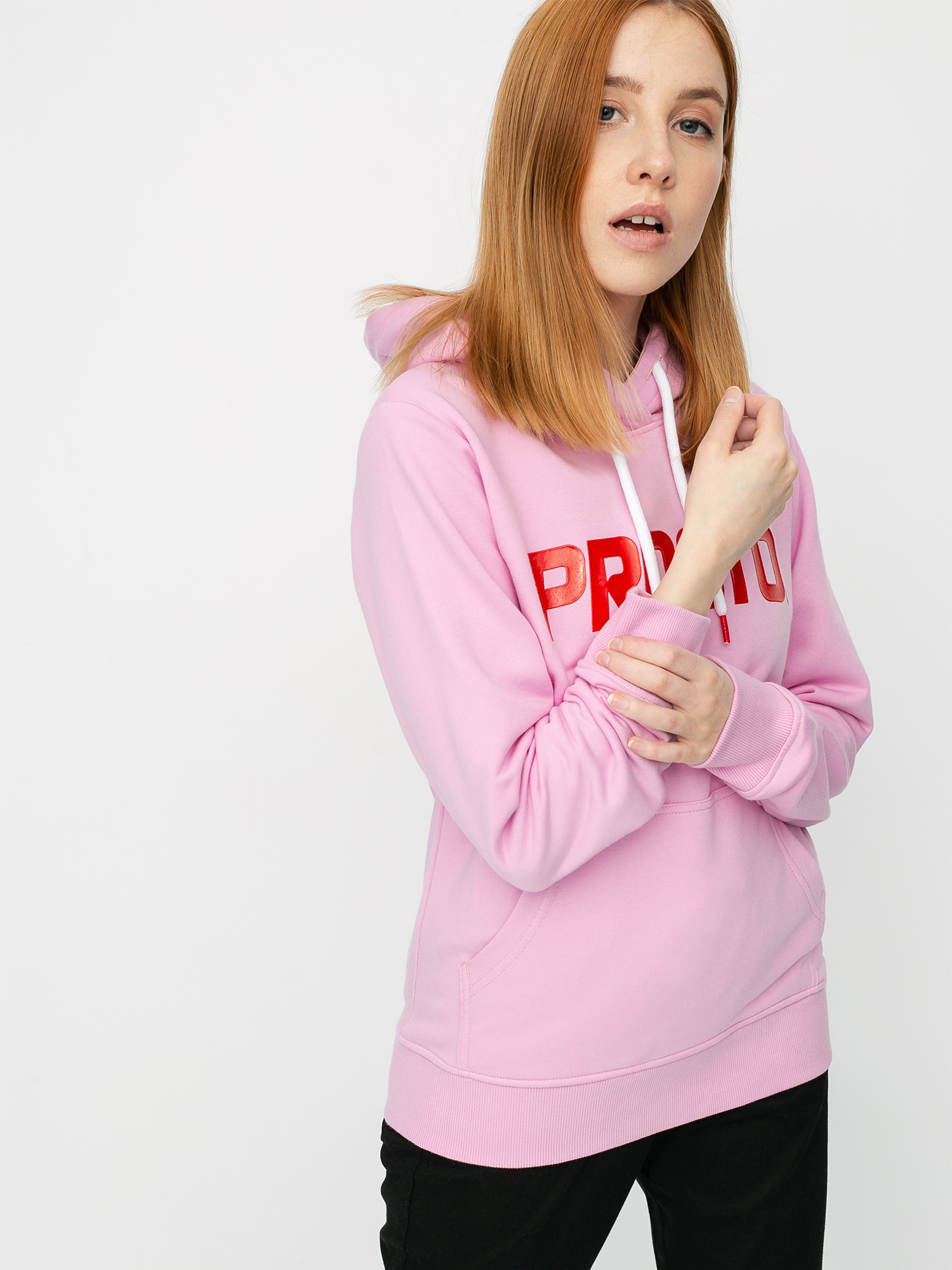 Bluza z kapturem Prosto Claho HD Wmn (pink)