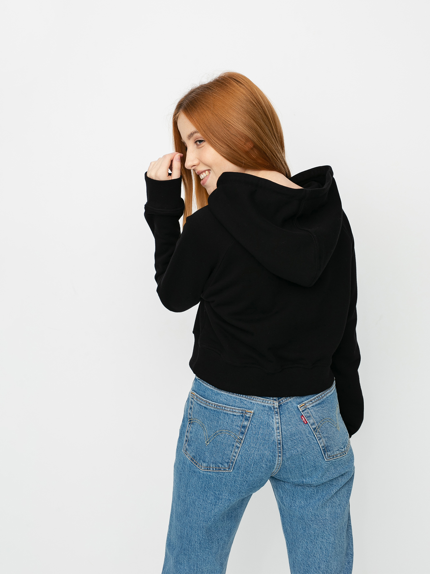 Bluza z kapturem Prosto Croppie HD Wmn (black)