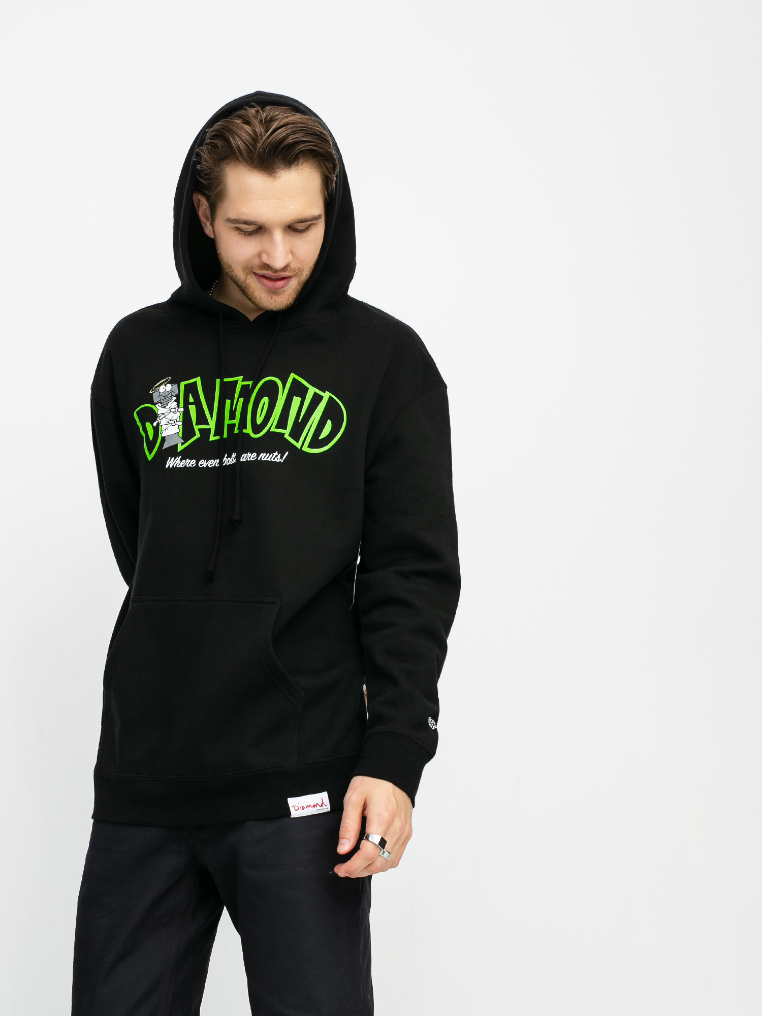 Bluza z kapturem Diamond Supply Co. Nut House HD (black)