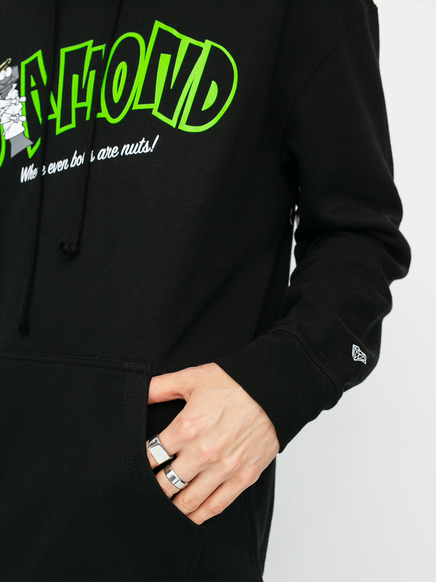 Bluza z kapturem Diamond Supply Co. Nut House HD (black)