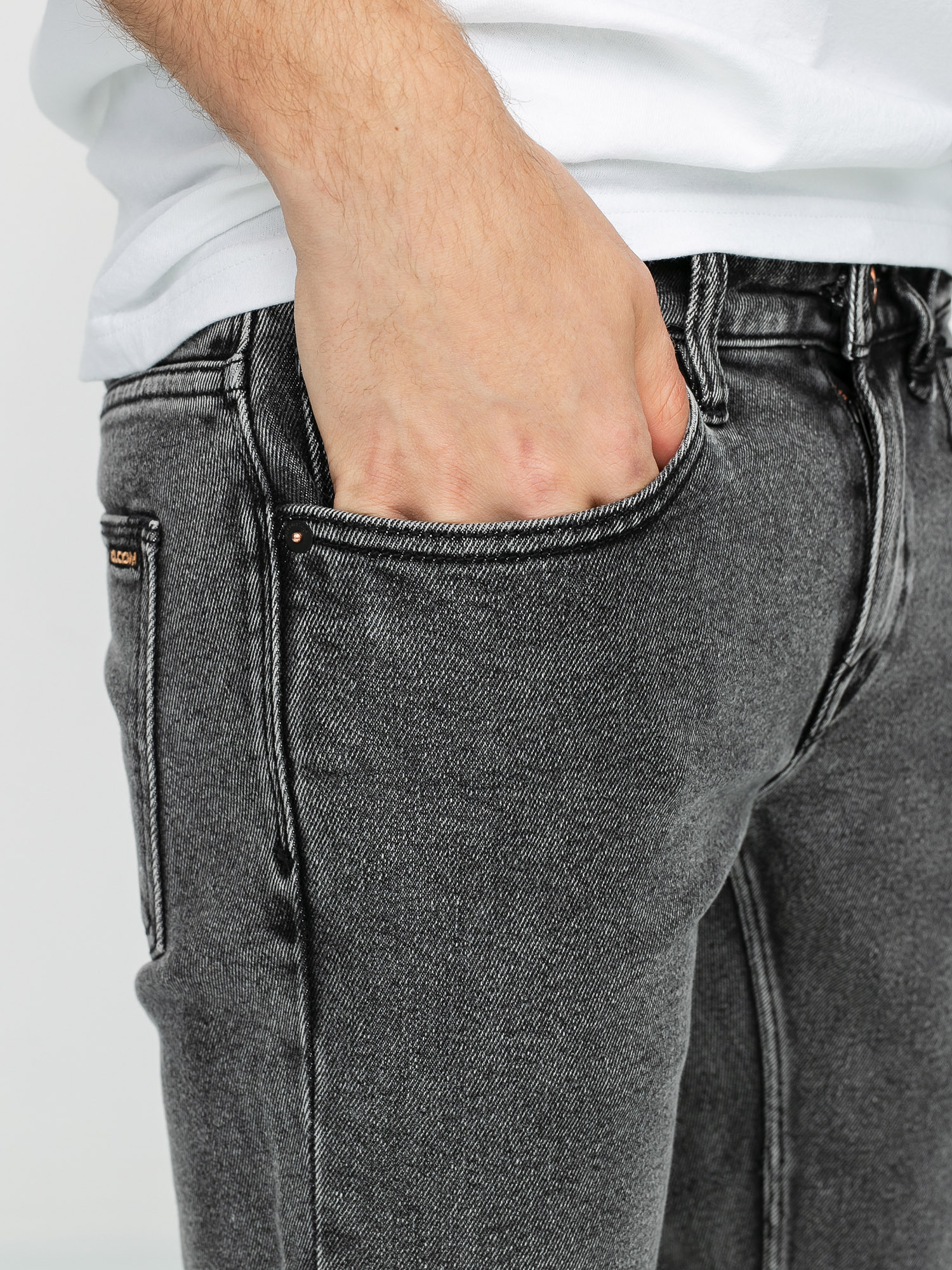 Spodnie Volcom Vorta Denim (light acid black)