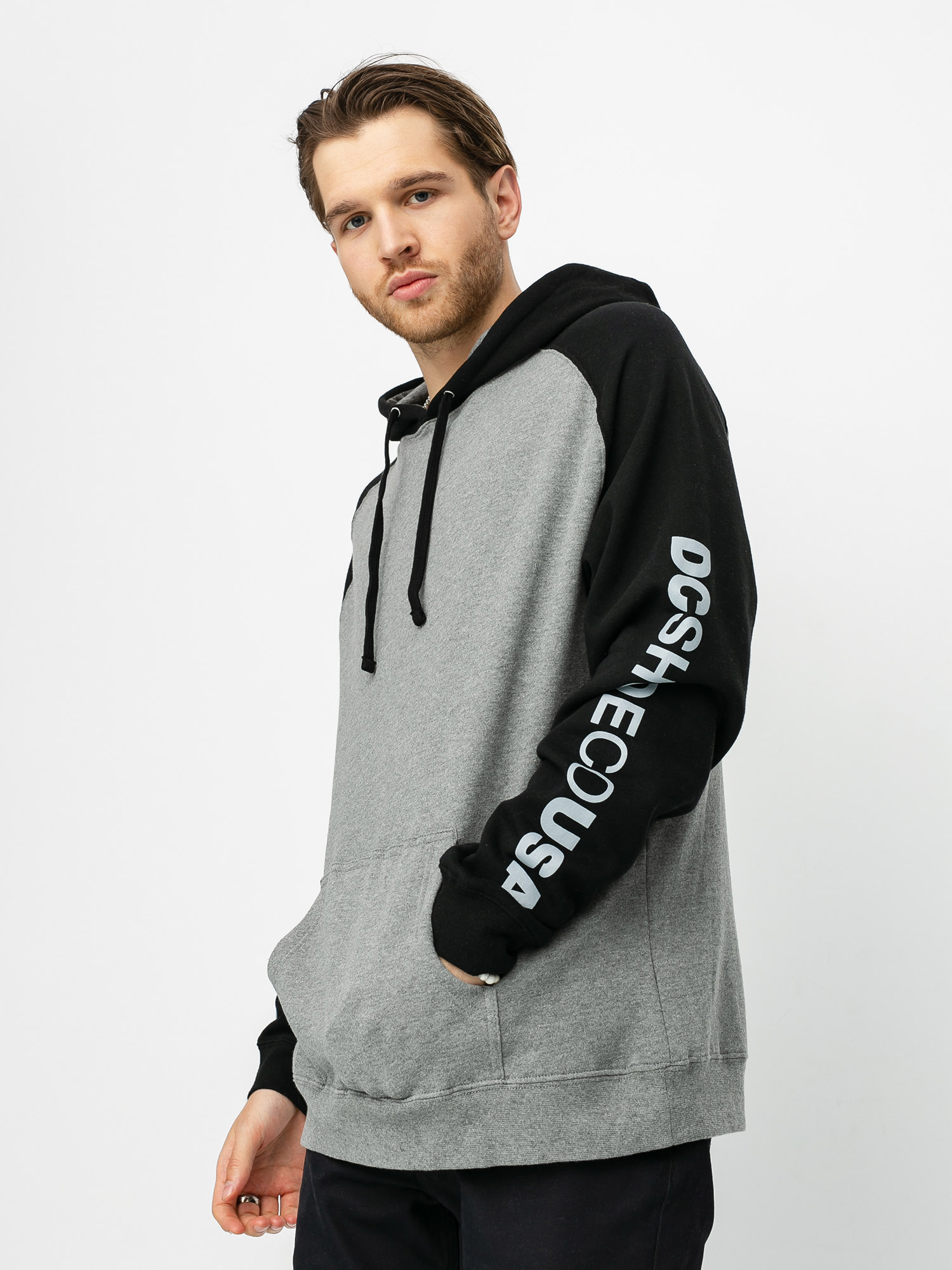 Bluza z kapturem DC Skate Contrast HD (grey heather)
