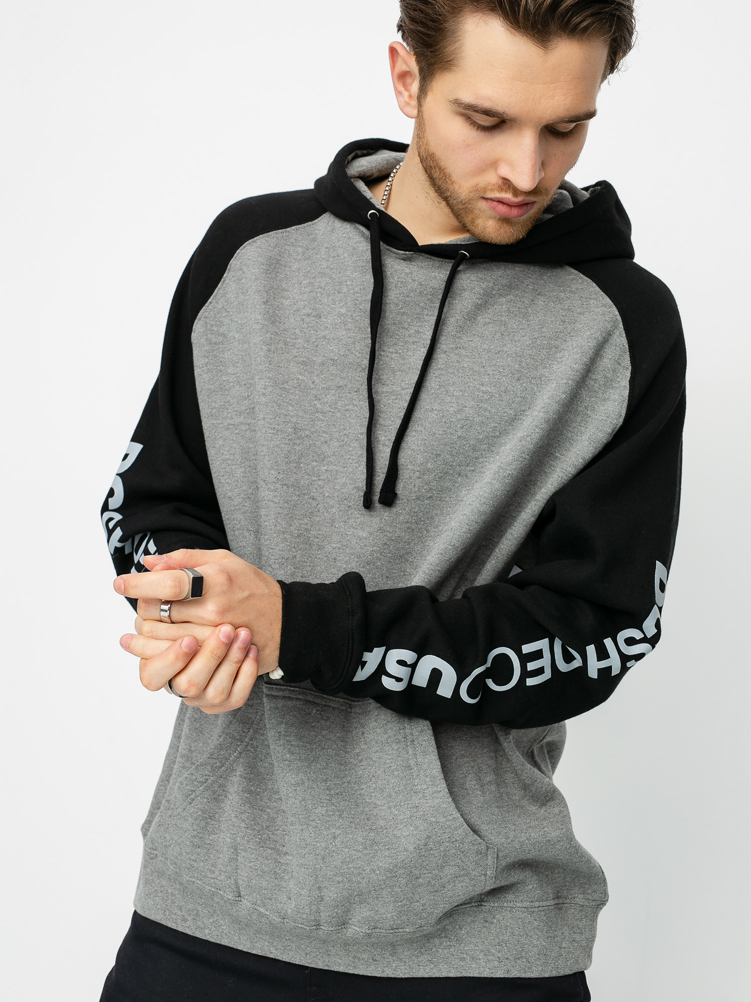 Bluza z kapturem DC Skate Contrast HD (grey heather)