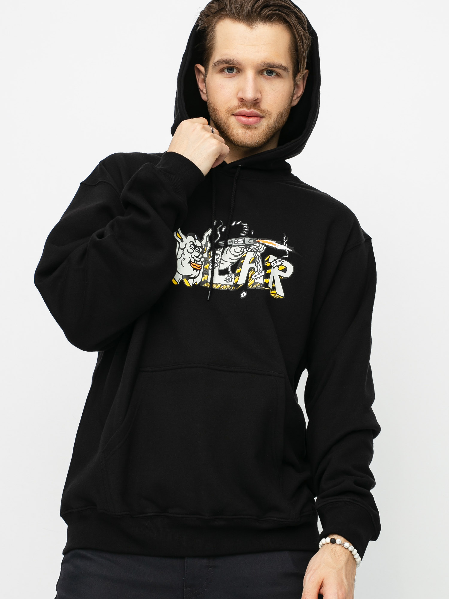 Bluza z kapturem Polar Skate Uzi HD (black)