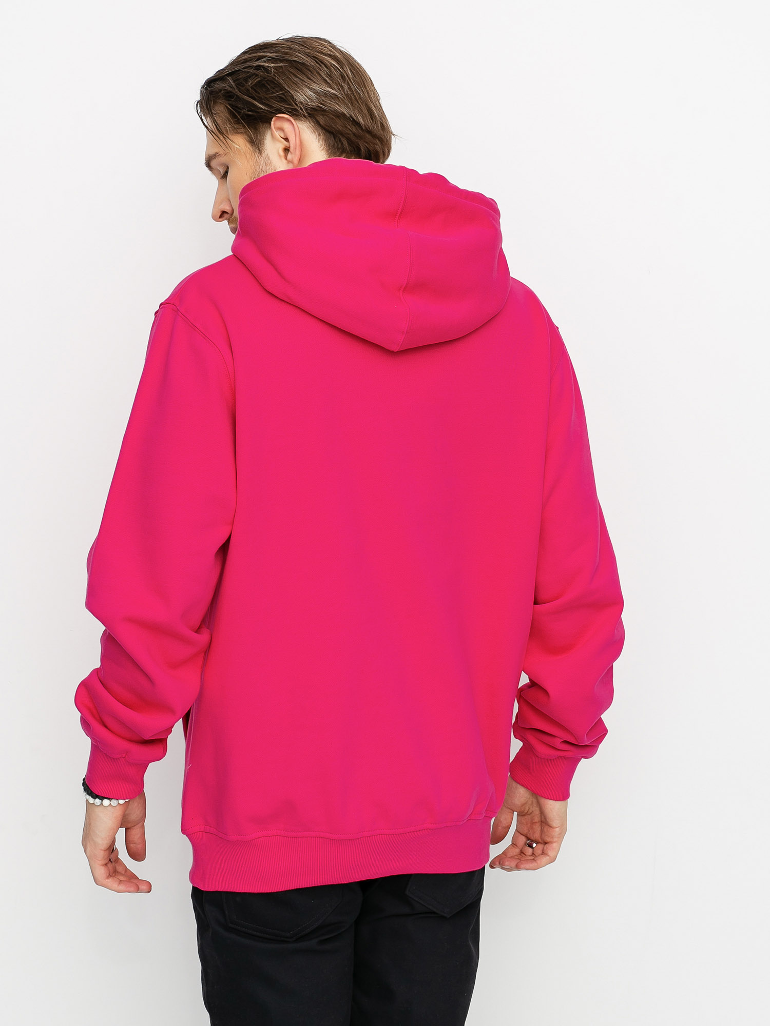Bluza z kapturem MassDnm Classics Small Logo HD (magenta)