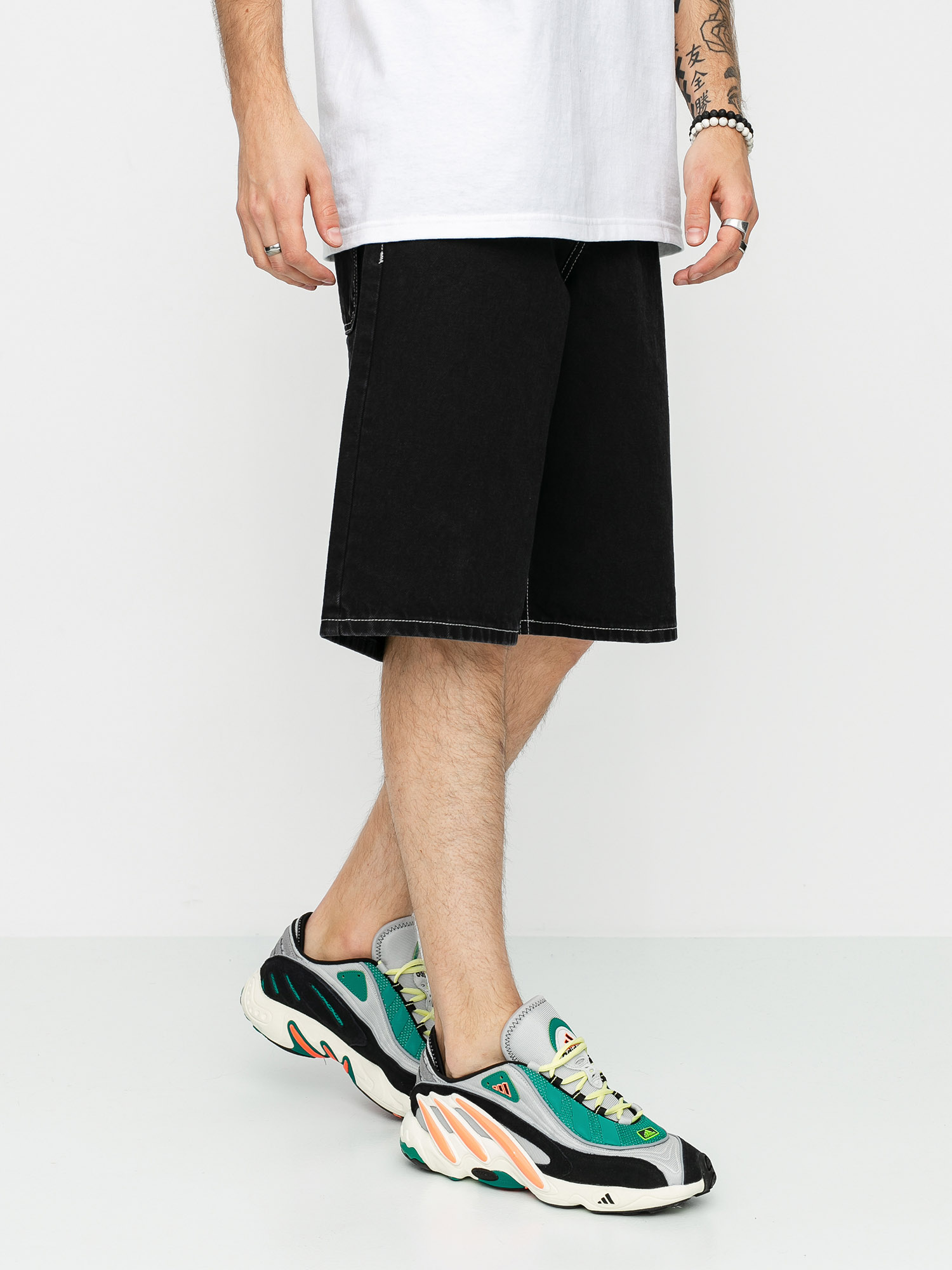 Szorty MassDnm Craft Jeans (black rinse)