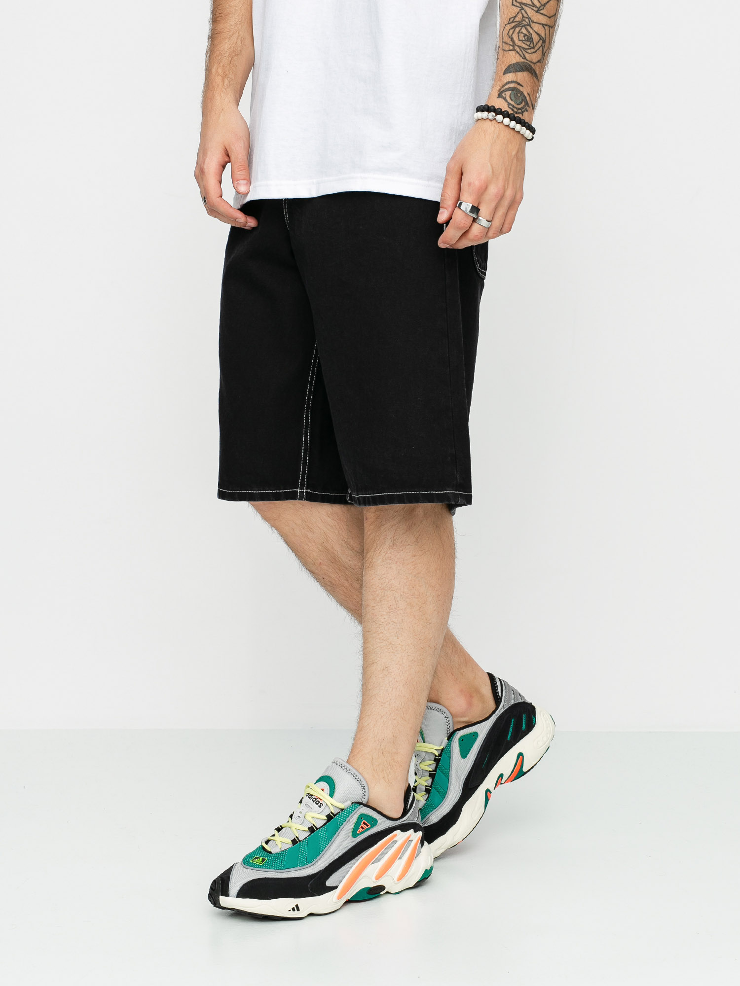 Szorty MassDnm Craft Jeans (black rinse)