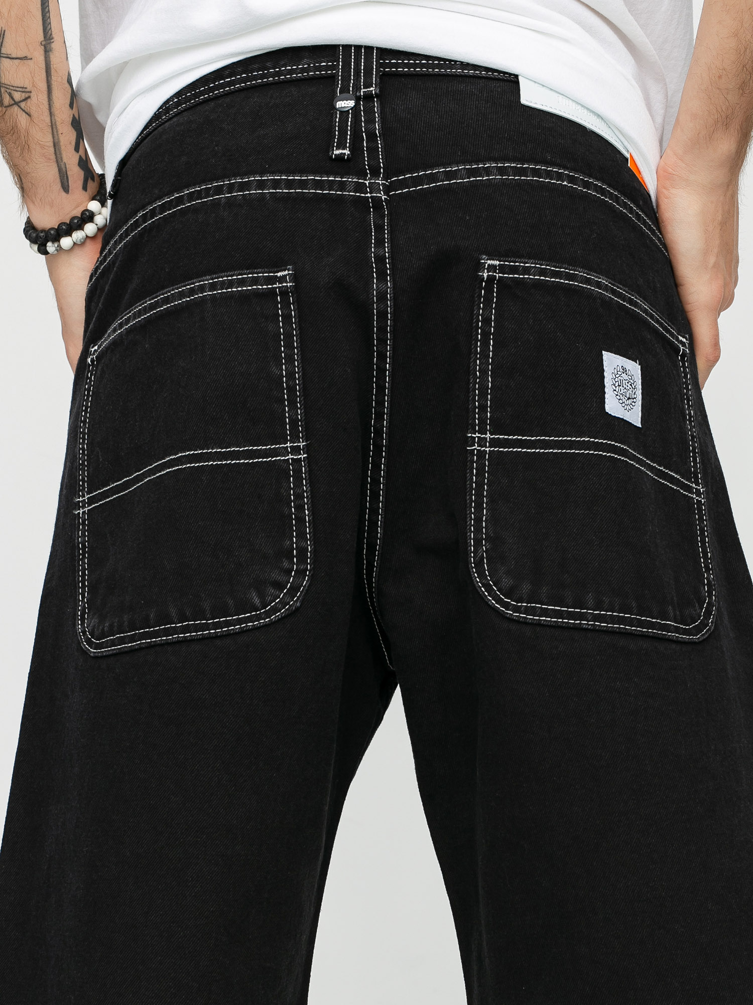 Szorty MassDnm Craft Jeans (black rinse)