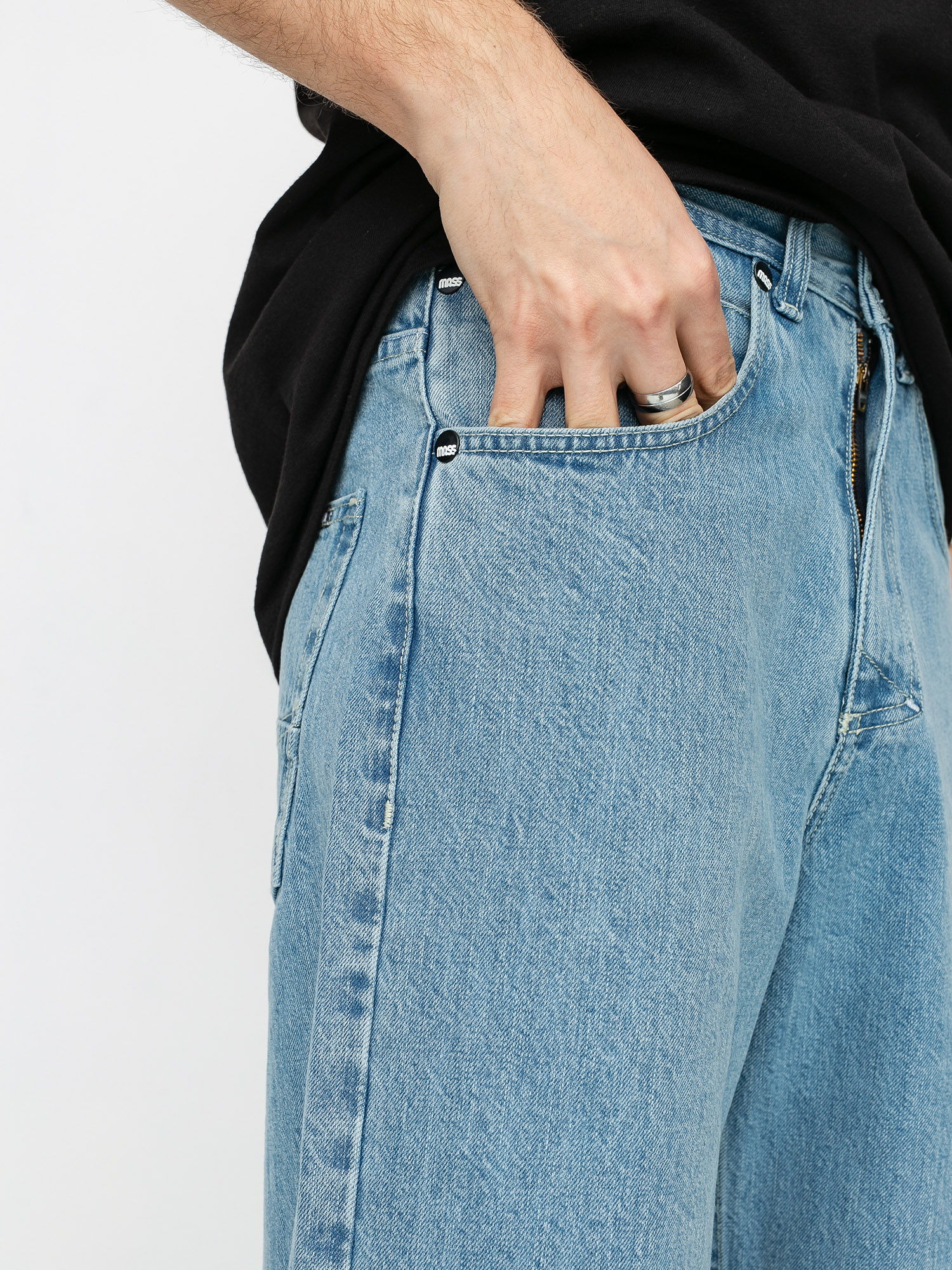 Szorty MassDnm Slang Jeans (light blue)