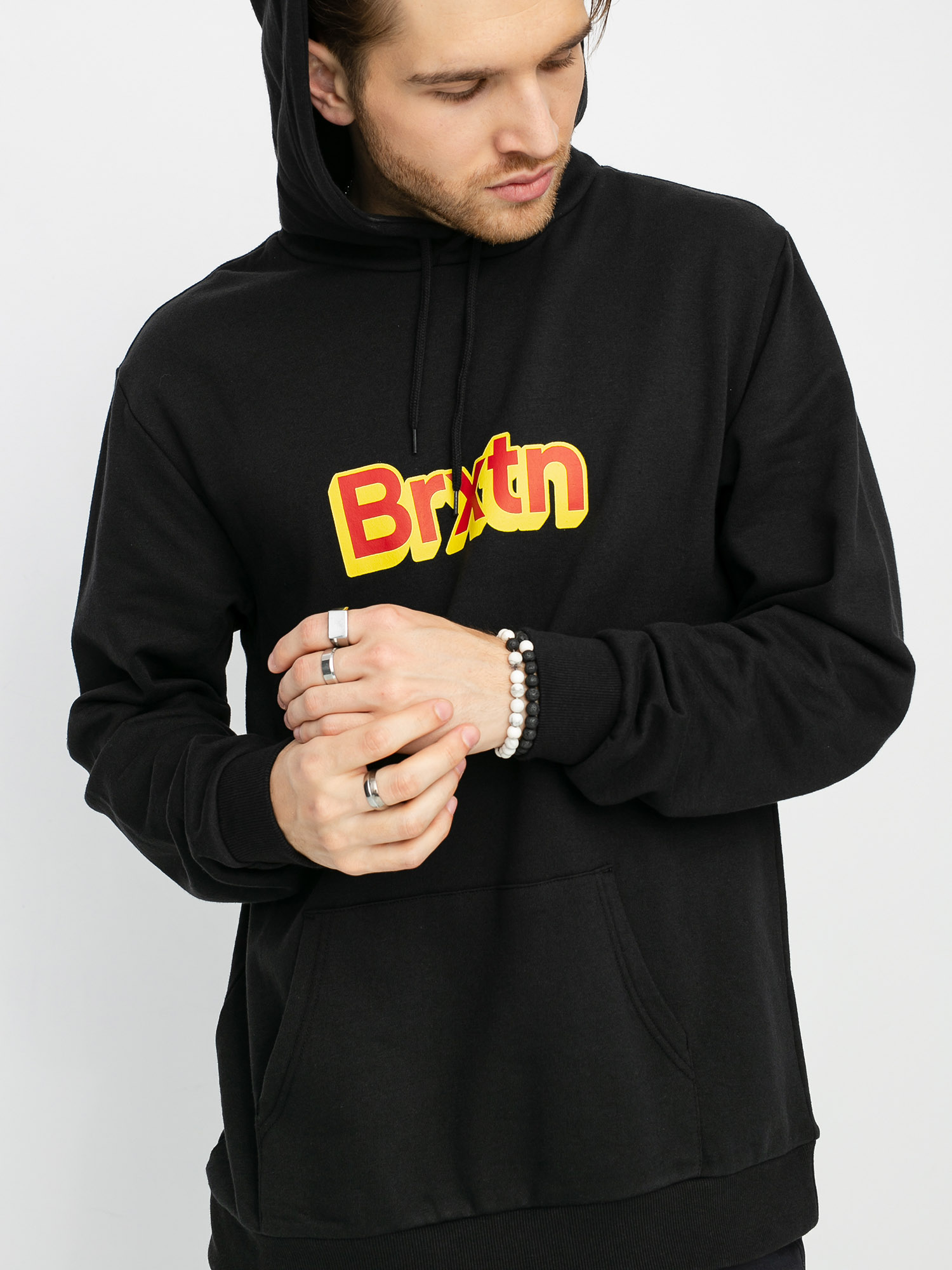 Bluza z kapturem Brixton Gate HD (black)