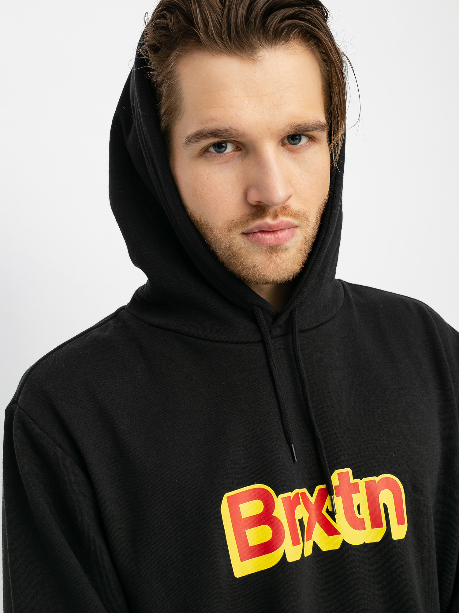 Bluza z kapturem Brixton Gate HD (black)