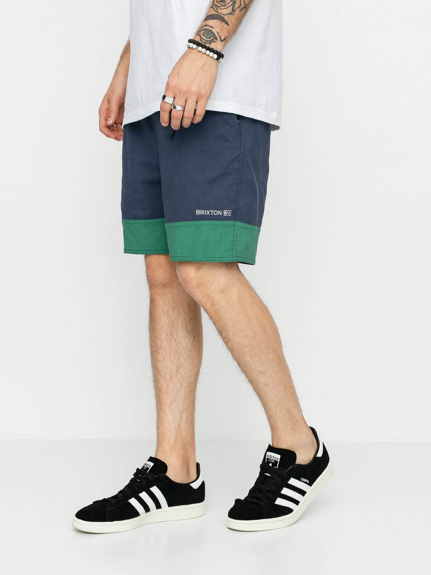 Szorty Brixton Cinch X (washed navy/fern)