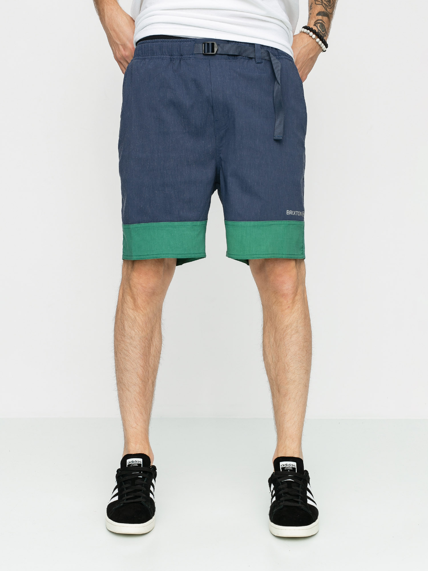 Szorty Brixton Cinch X (washed navy/fern)