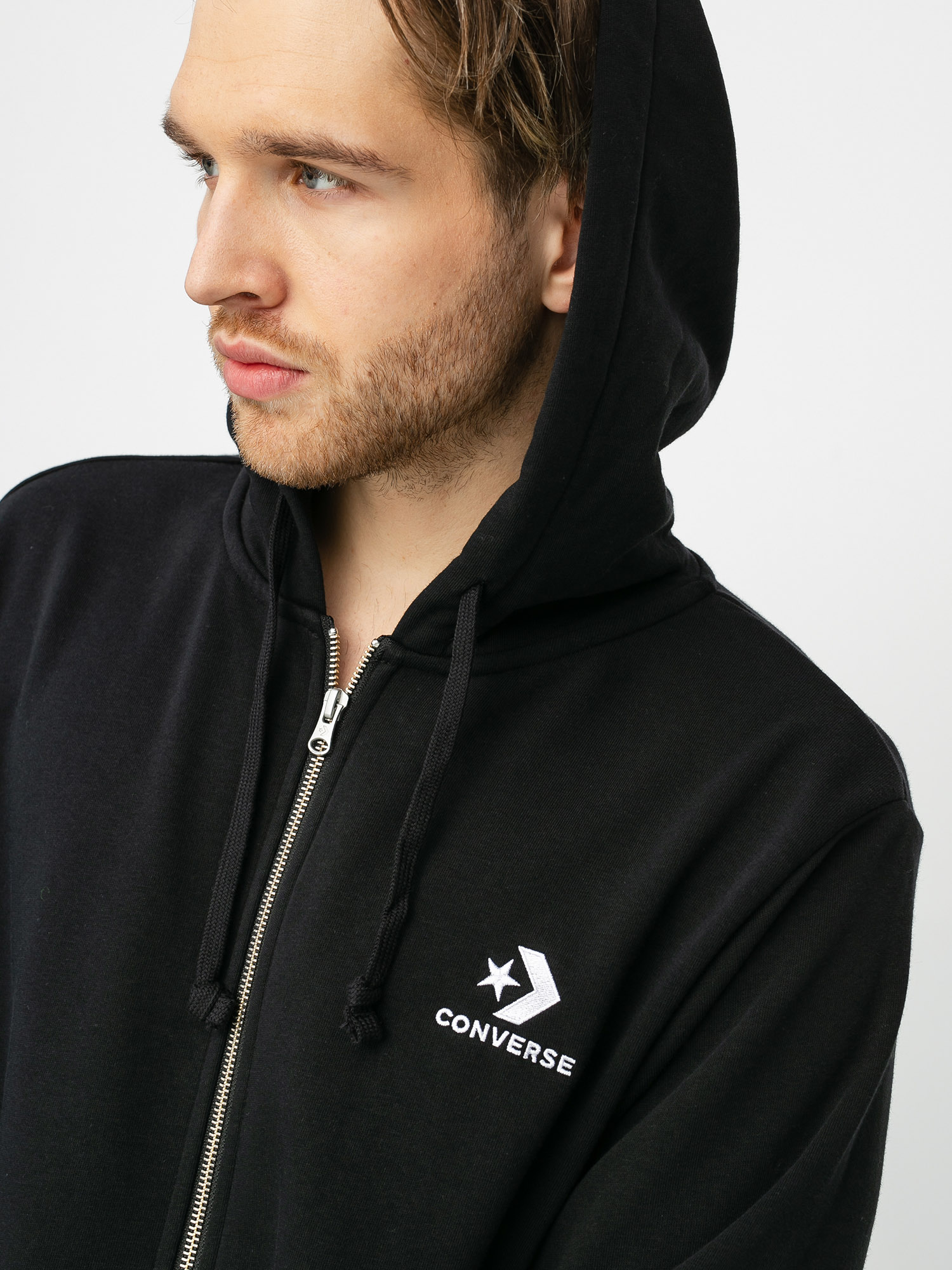 Bluza z kapturem Converse Star Chevron ZHD (black)