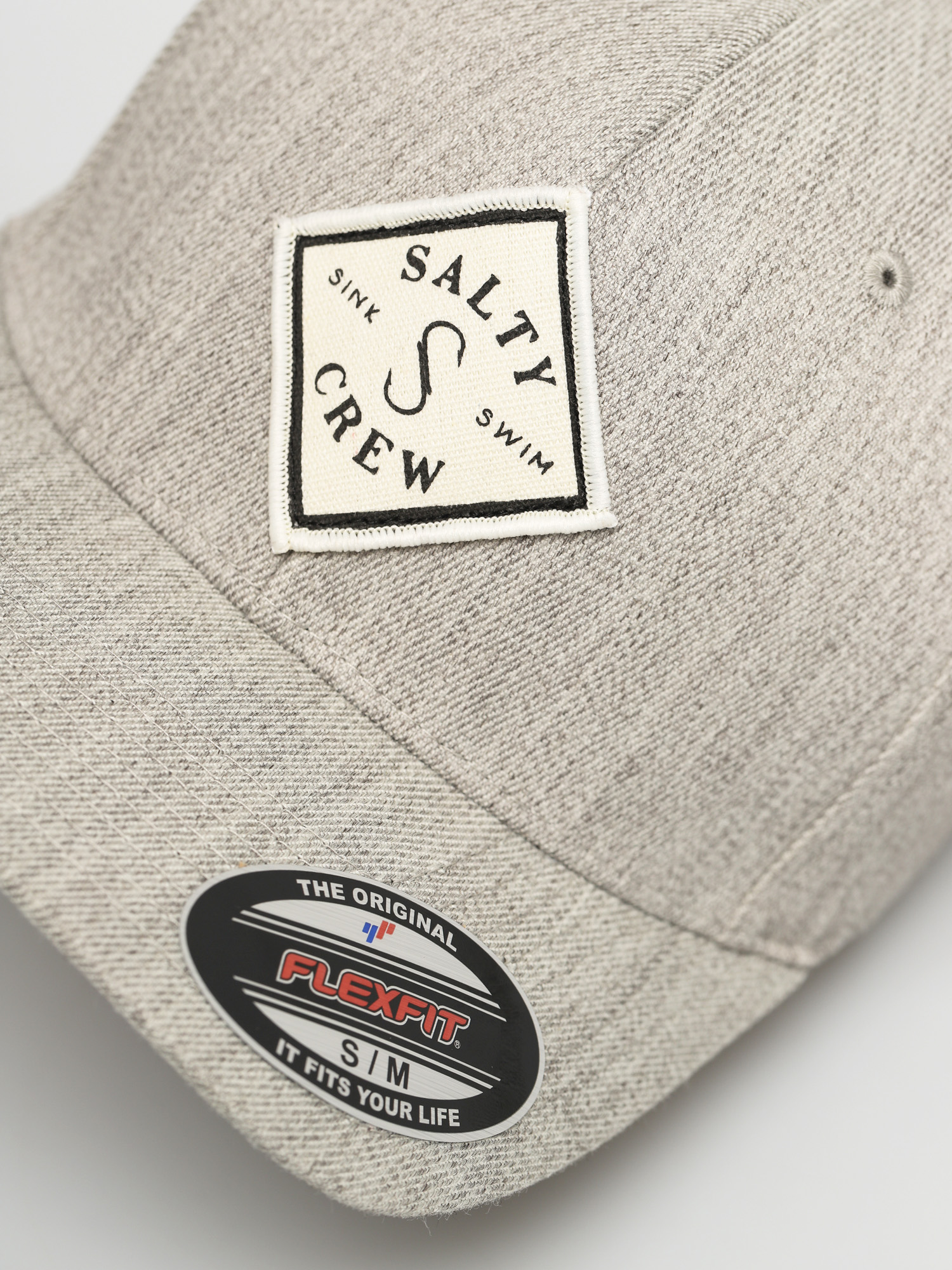 Czapka z daszkiem Salty Crew Tippet Stamped 6 Panel ZD (heather grey)