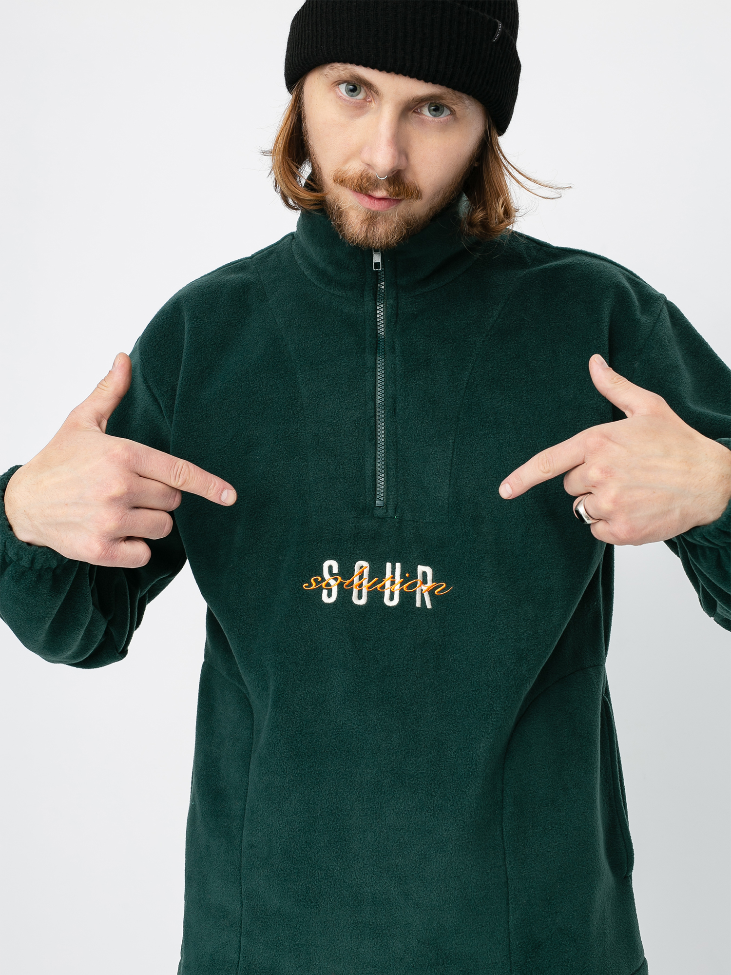 Bluza Sour Solution Spothunter Fleece (forest green)