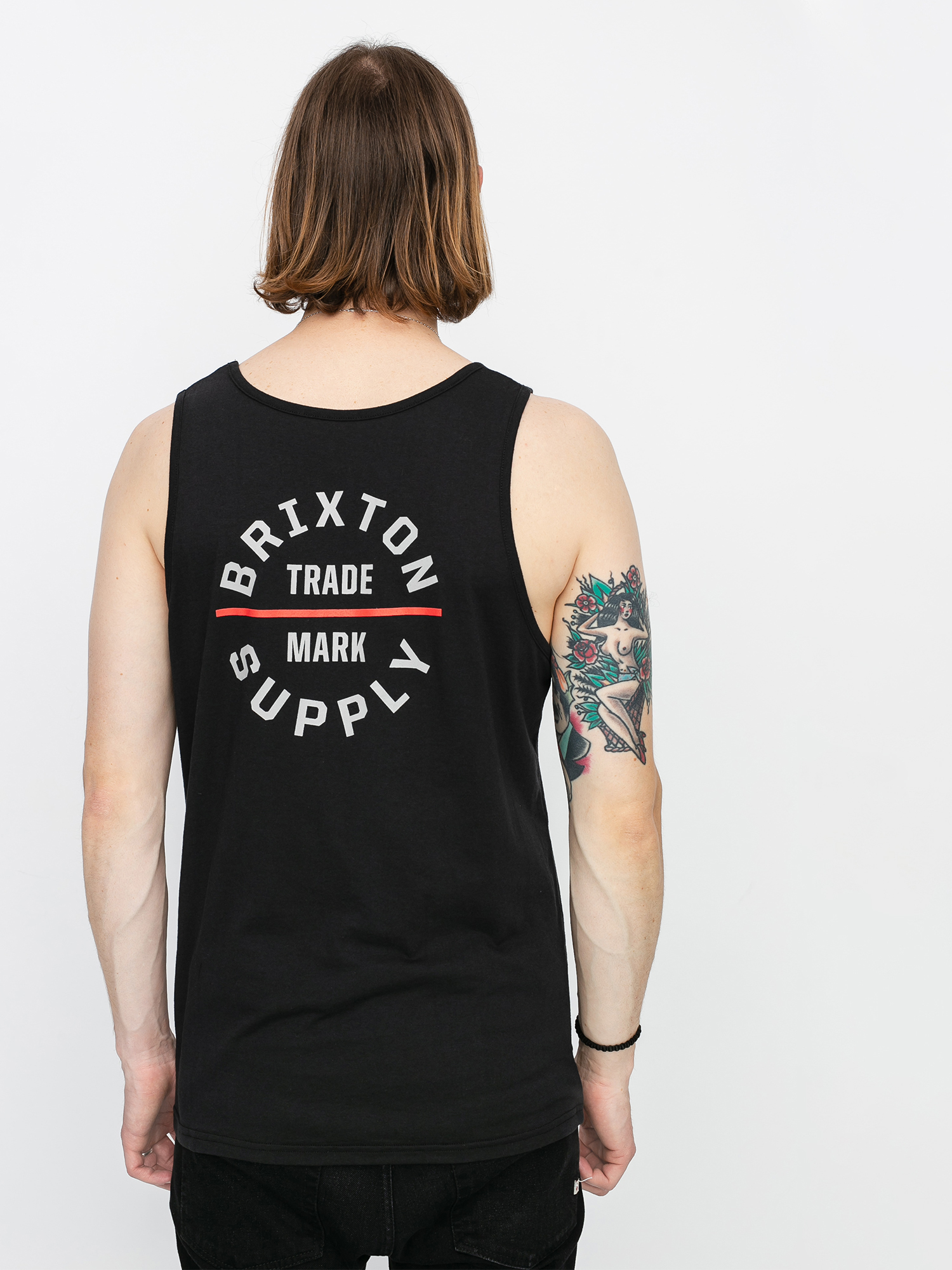 Koszulka Brixton Oath V (black/red)
