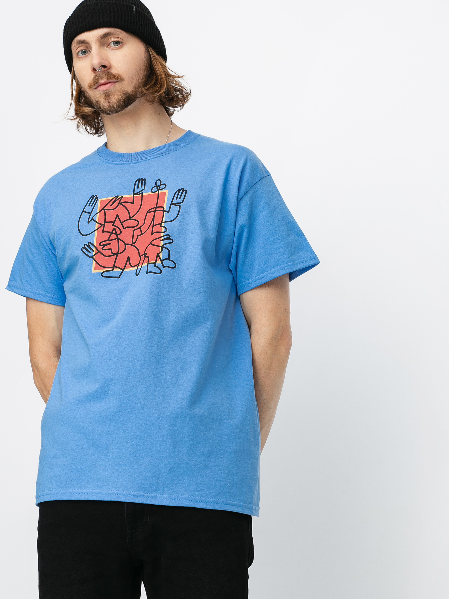 T-shirt Brixton Huddle Stt (carolina blue)