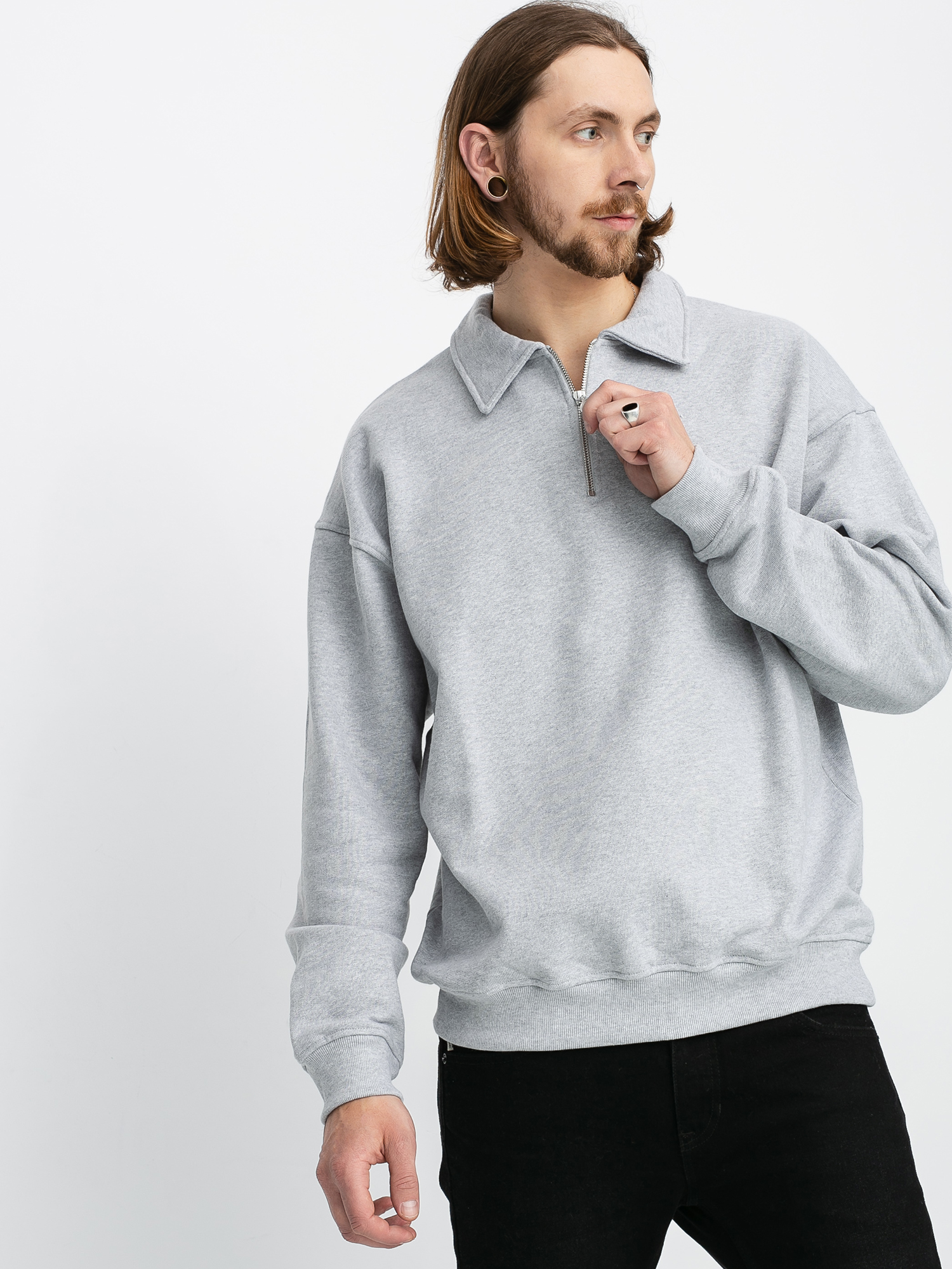 Bluza Polar Skate Collar Zip (sport grey)