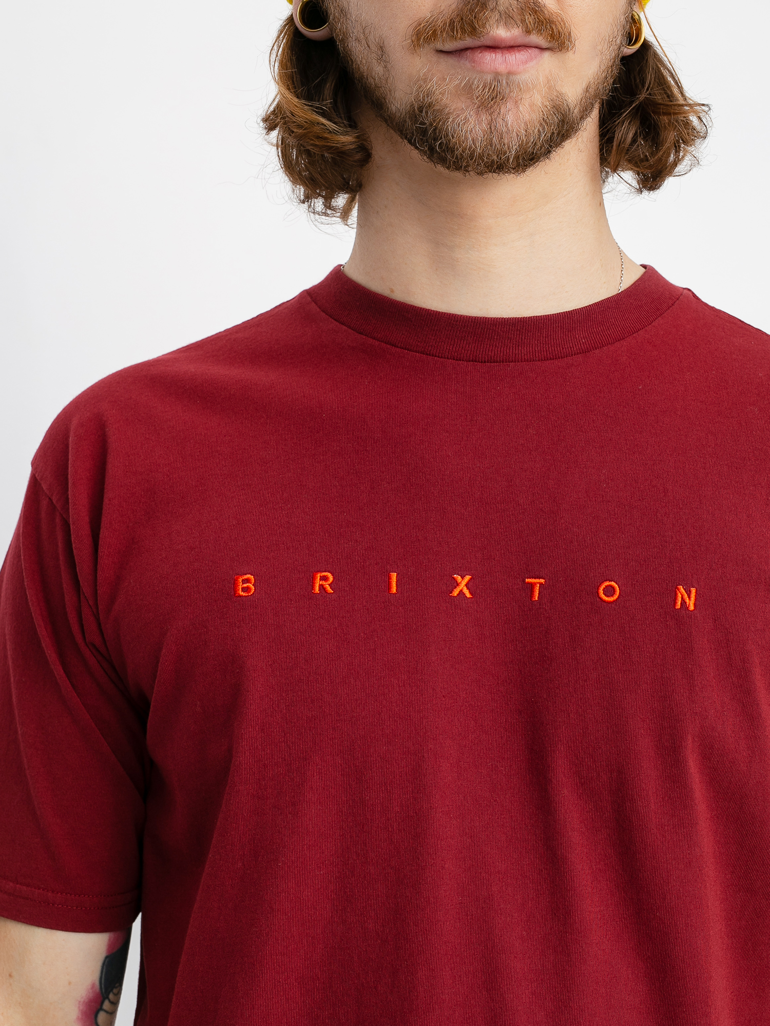 T-shirt Brixton Cantor Stt (burgundy)