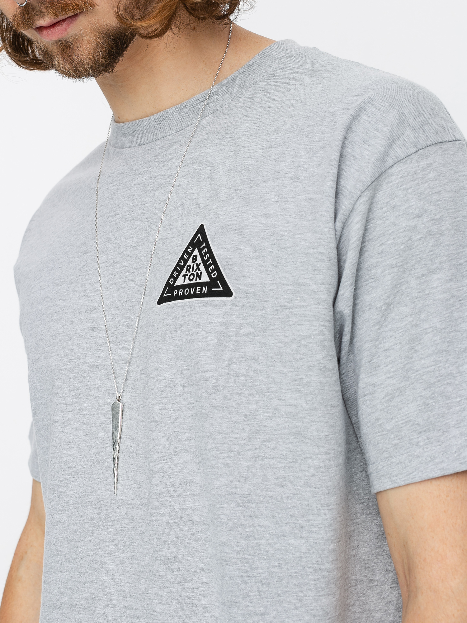 T-shirt Brixton Fulcrum Stt (heather grey)