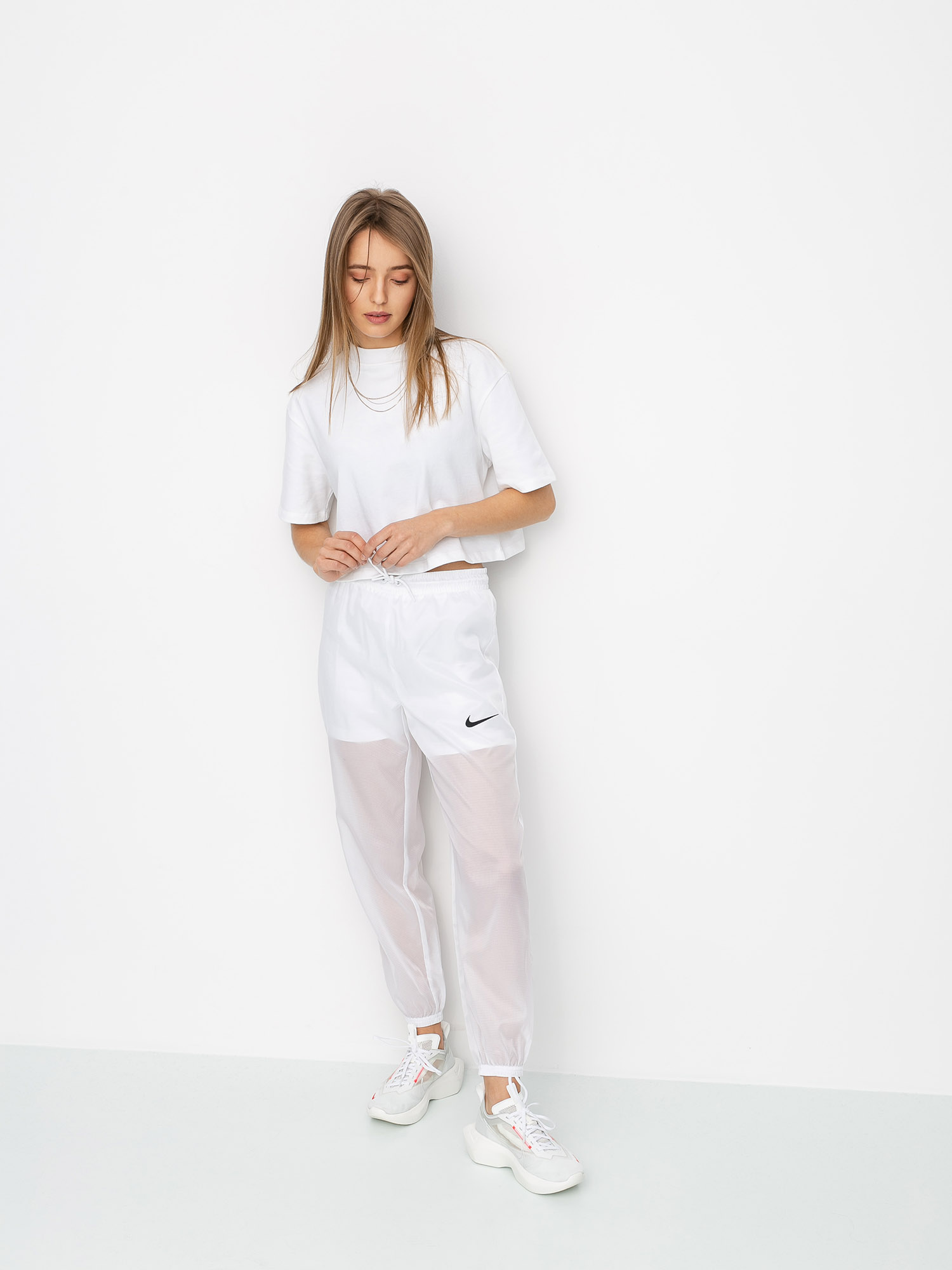 Spodnie Nike Sportswear Lite Wmn (white/white/black)