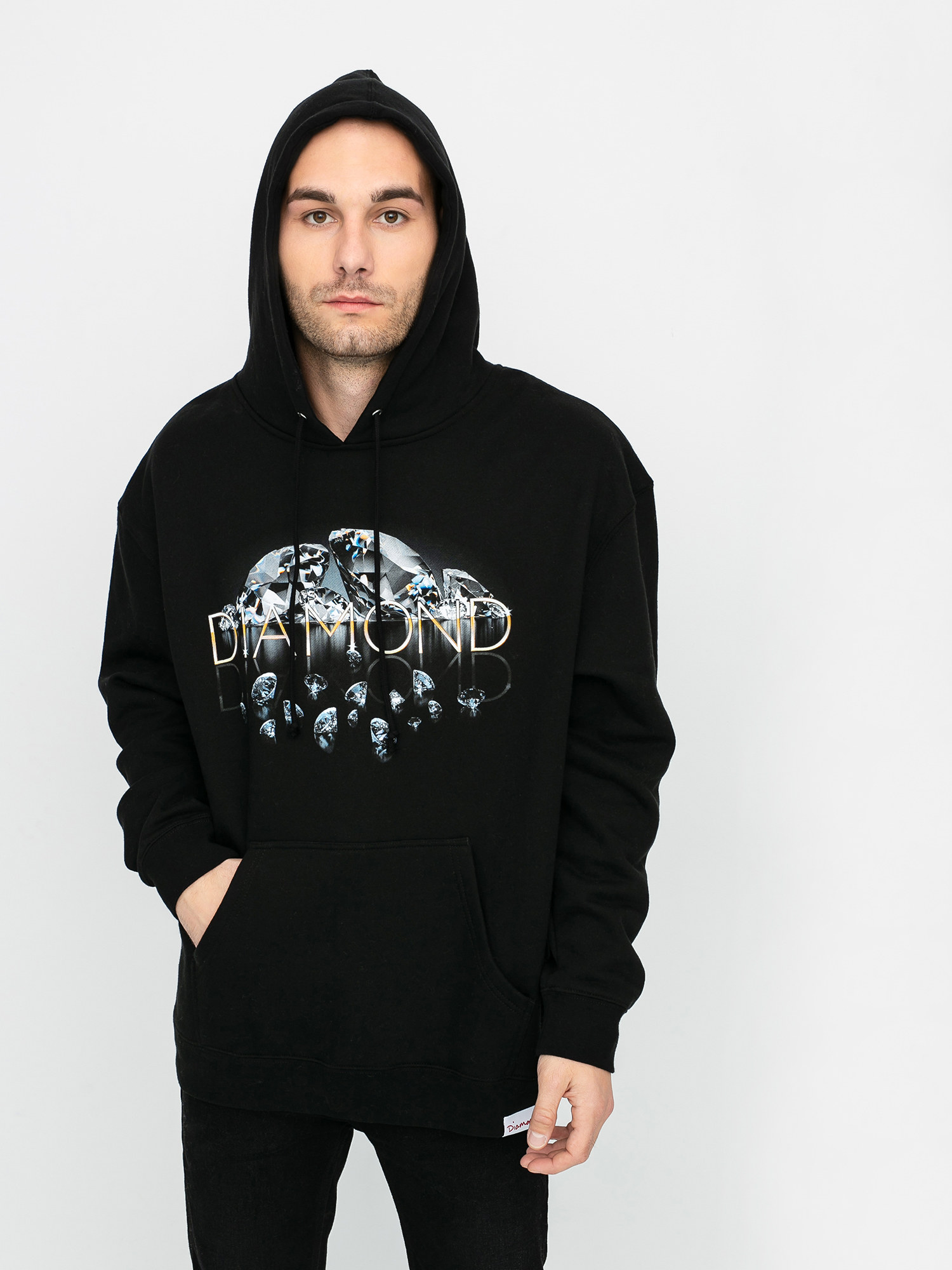 Bluza z kapturem Diamond Supply Co. Mirrored HD (black)