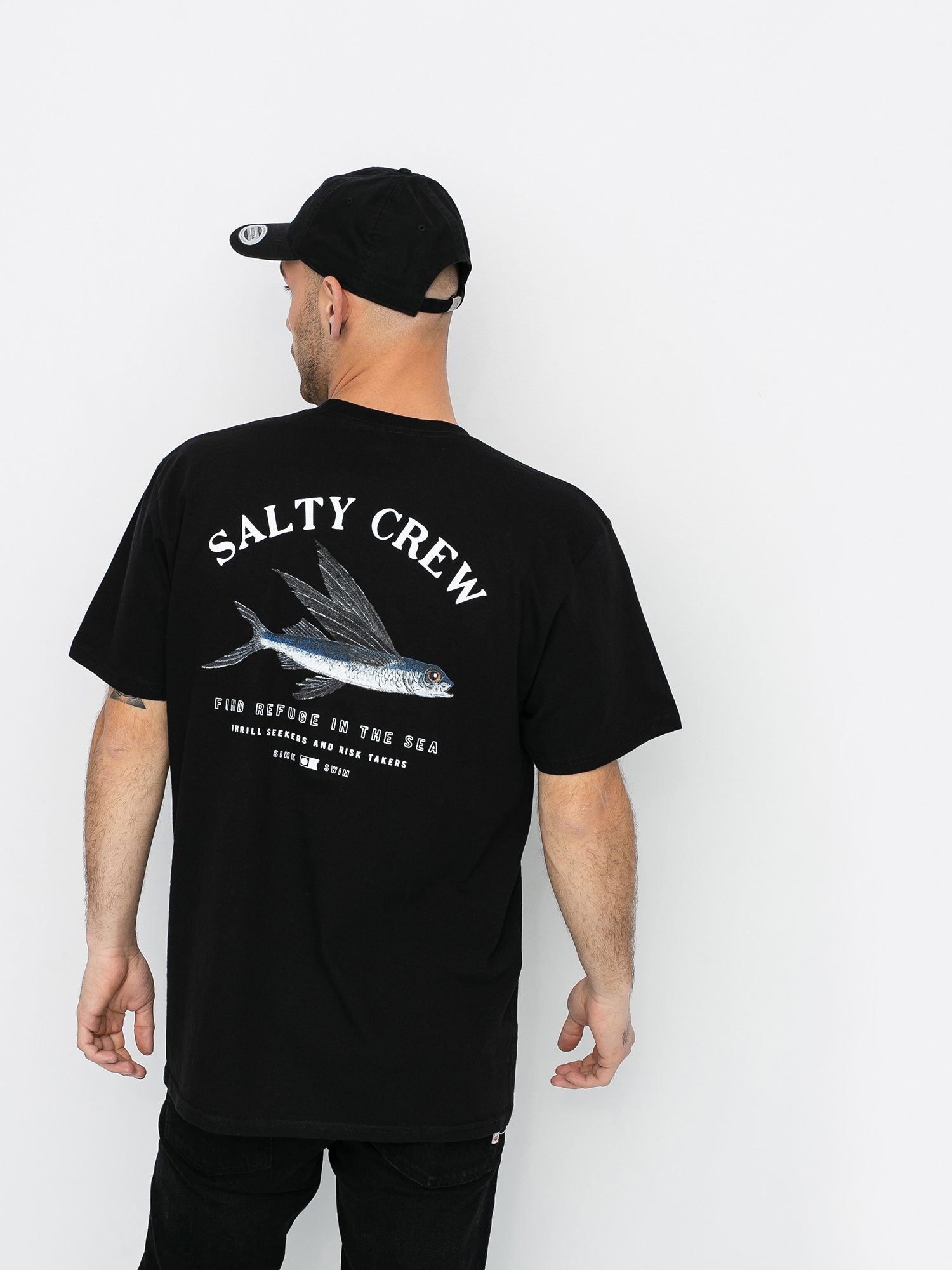 T-shirt Salty Crew Flyer (black)