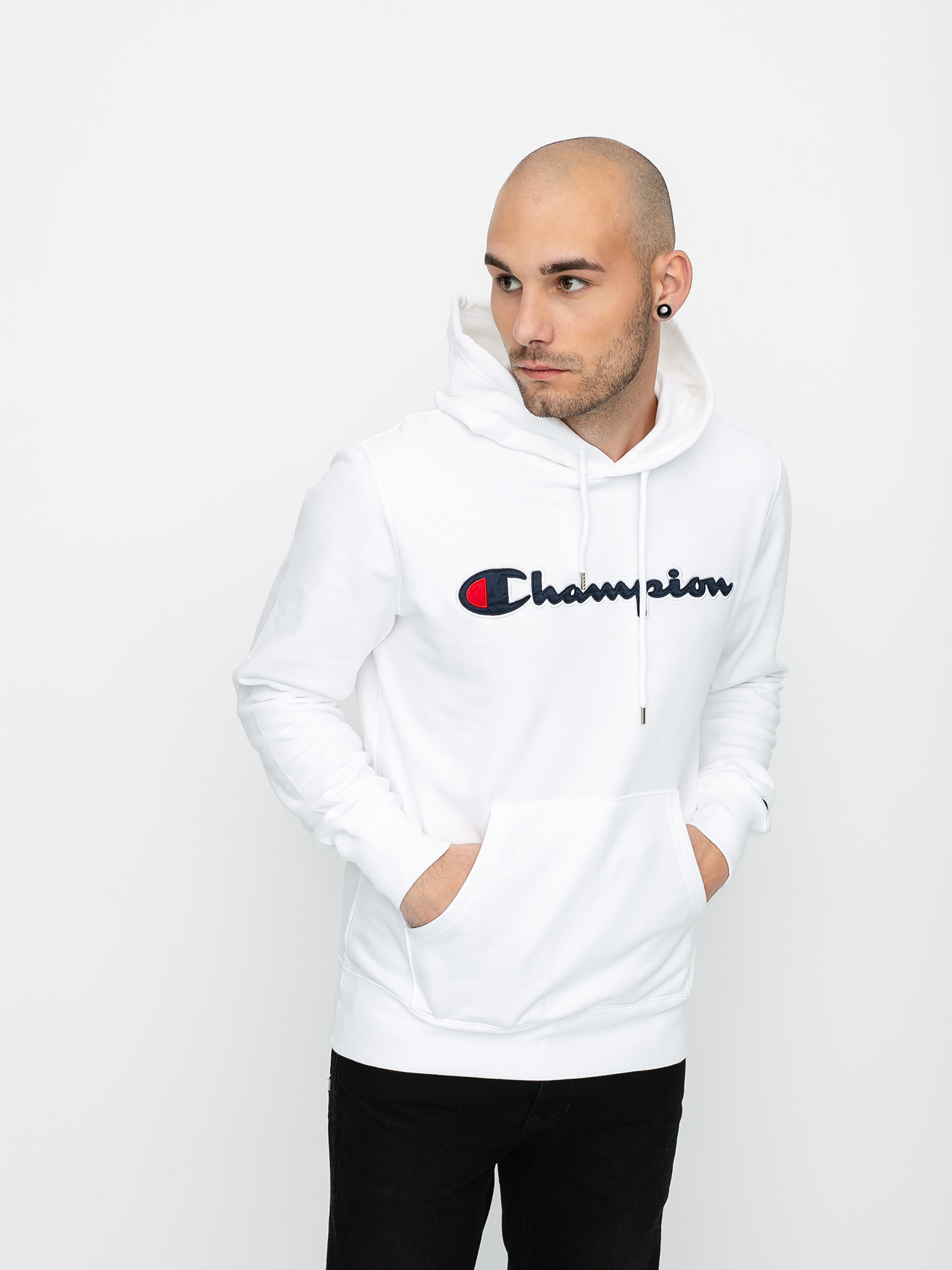 Bluza z kapturem Champion Sweatshirt HD 214183 (wht)
