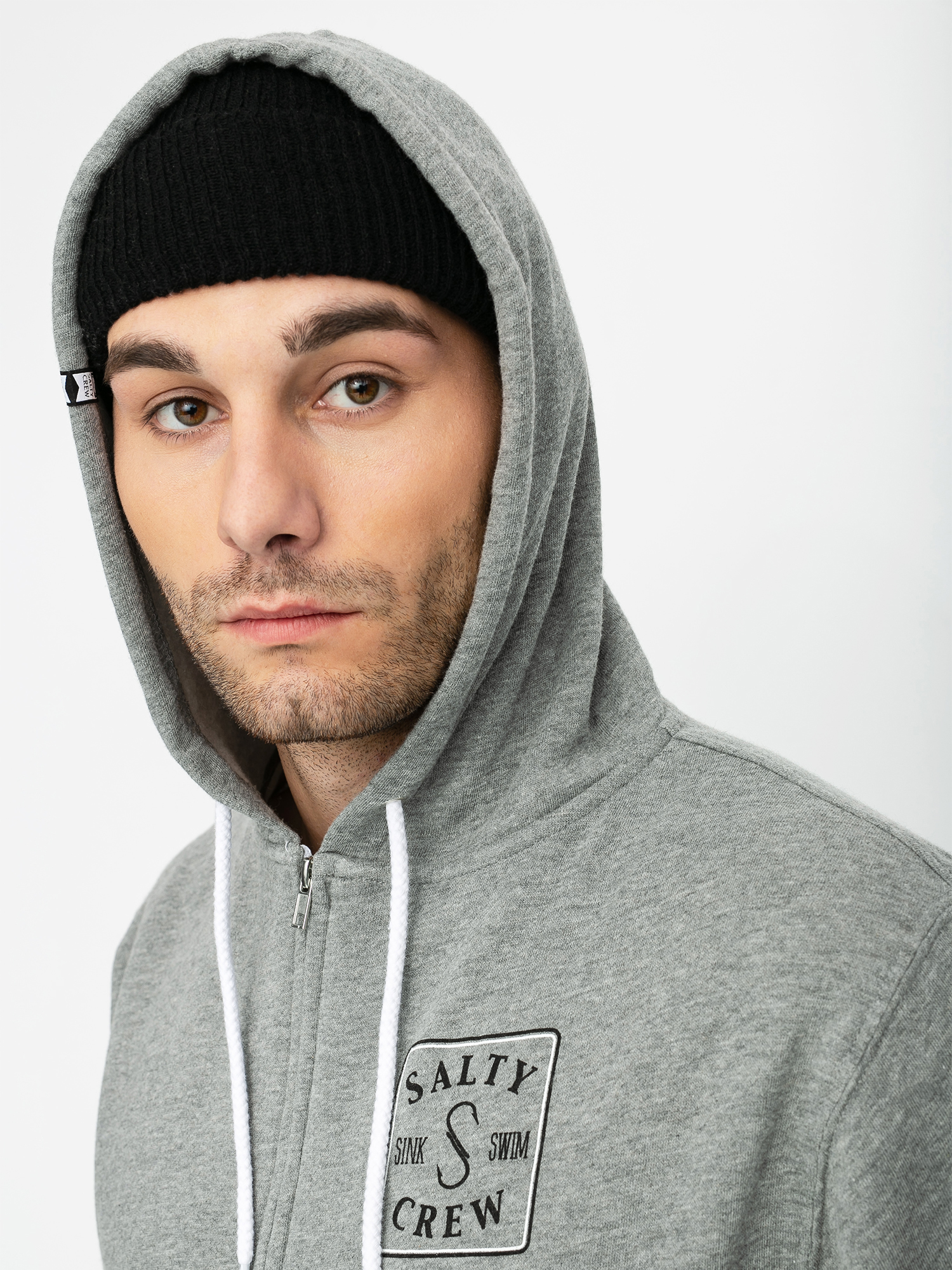 Bluza z kapturem Salty Crew Squared Up ZHD (gunmetal heather)