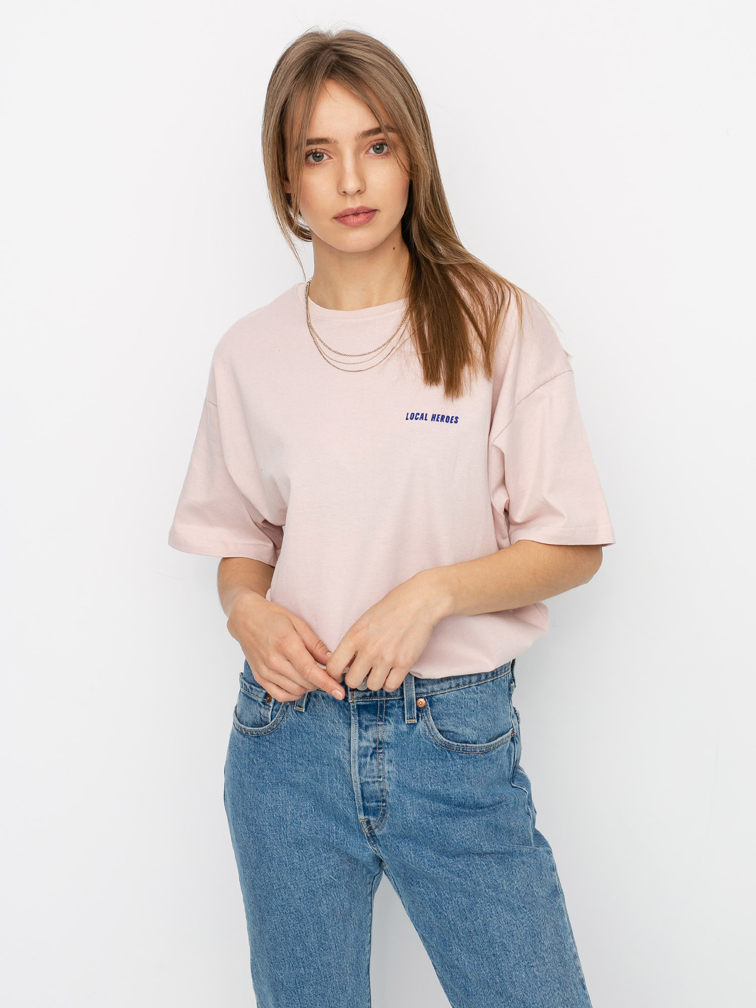 T-shirt Local Heroes Breaking Wmn (dusty pink)