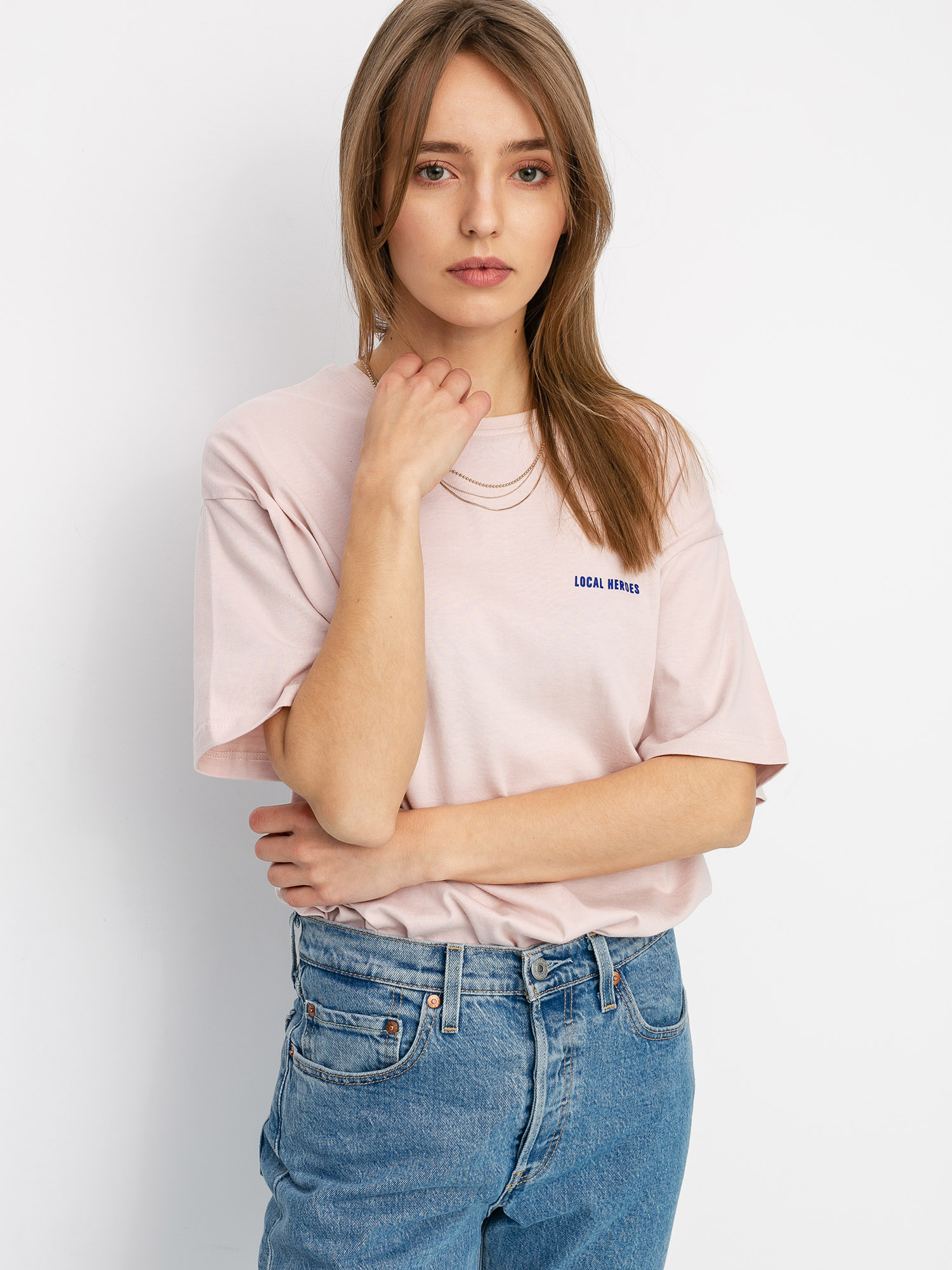 T-shirt Local Heroes Breaking Wmn (dusty pink)