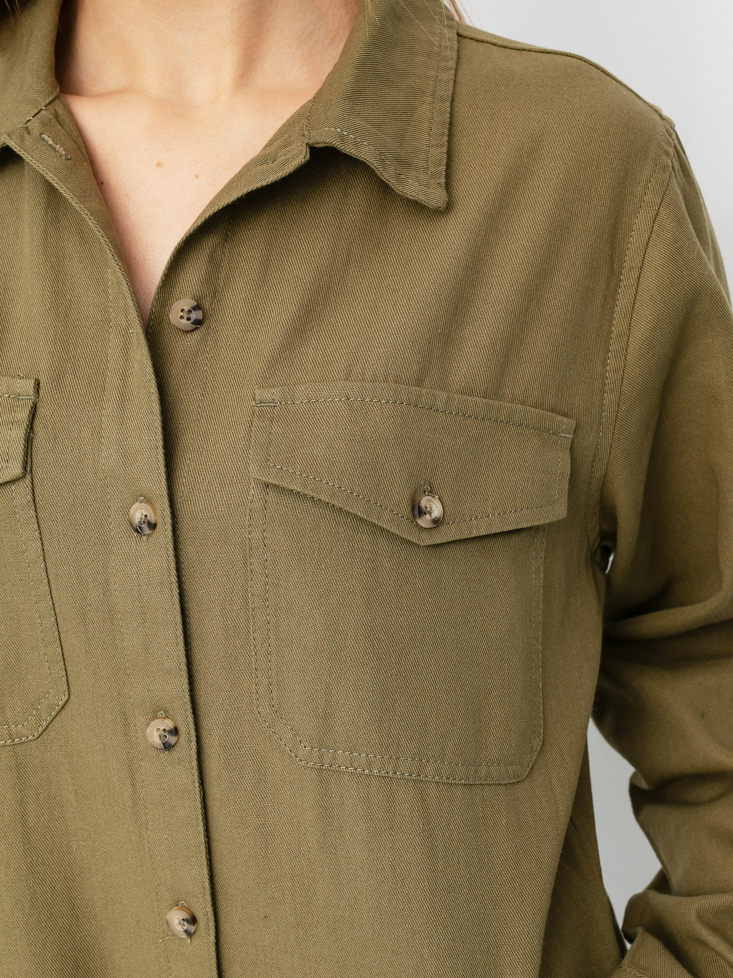 Damski Kombinezon Brixton Melbourne Crop Coverall (washed olive)