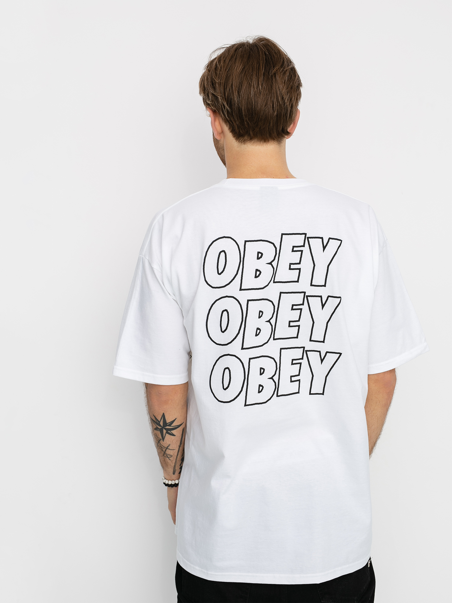 T-shirt OBEY Obey Jumbled Eyes 2 (white)